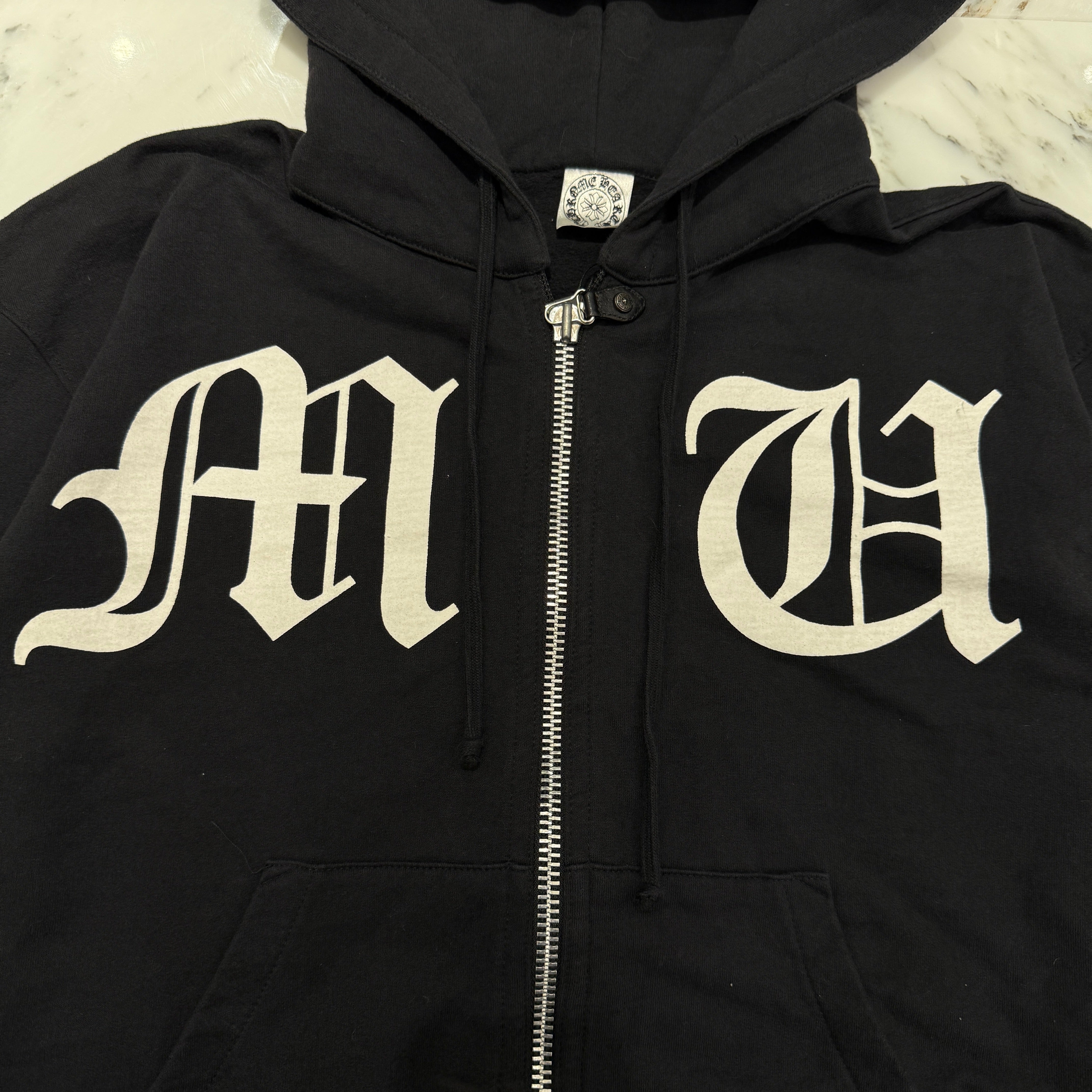 CHROME HEARTS × KYOSUKE HIMURO Arch Logo Zip Up Hoodie Size M クロムハーツ × 氷室 京介 アーチロゴ ジップアップフーディ サイズM