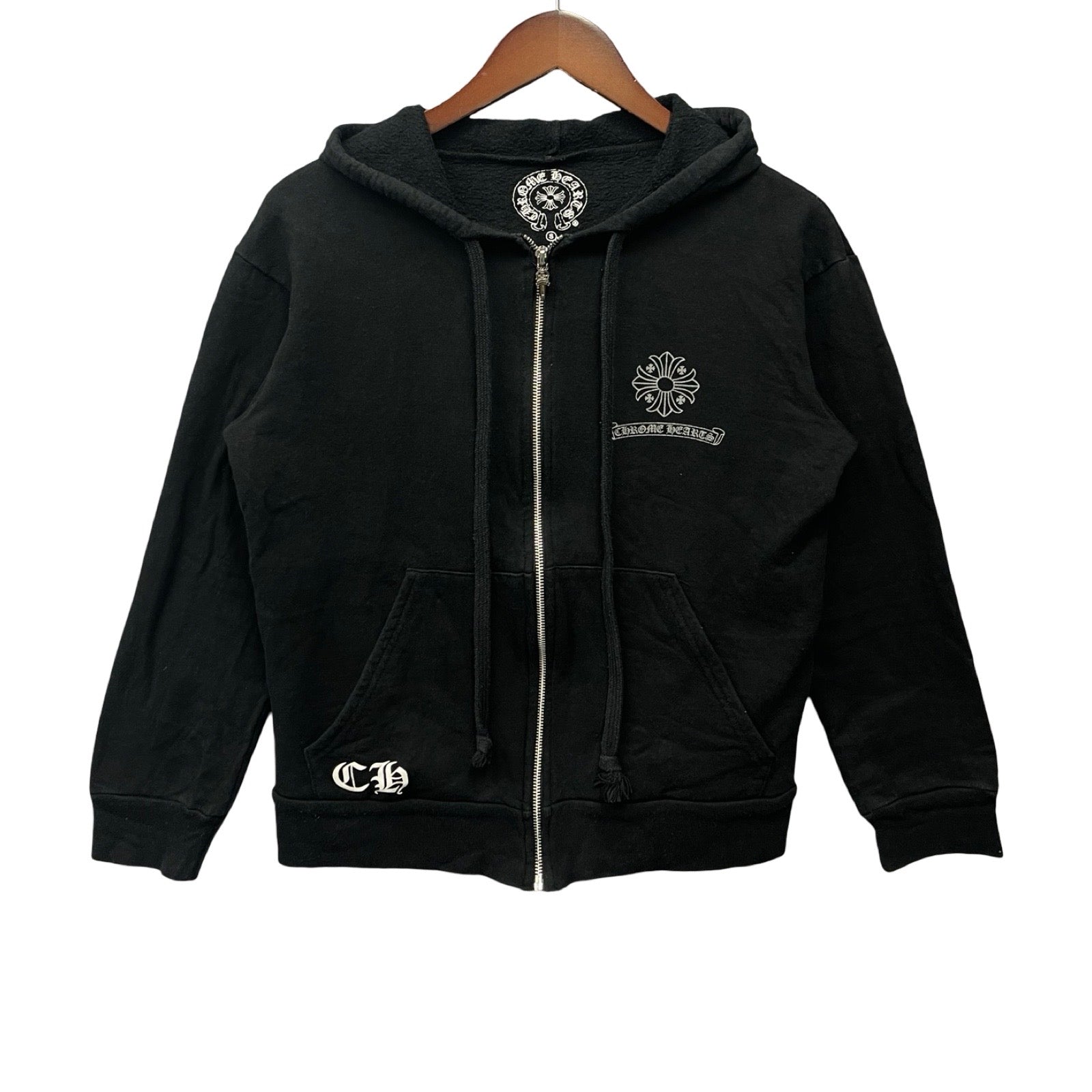 CHROME HEARTS Back Cross Dagger Zip Hoodie Size S