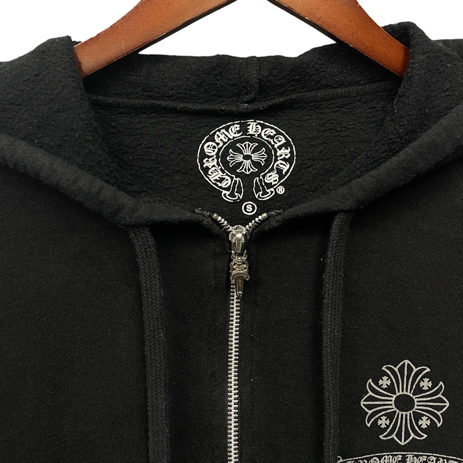 CHROME HEARTS Back Cross Dagger Zip Hoodie Size S