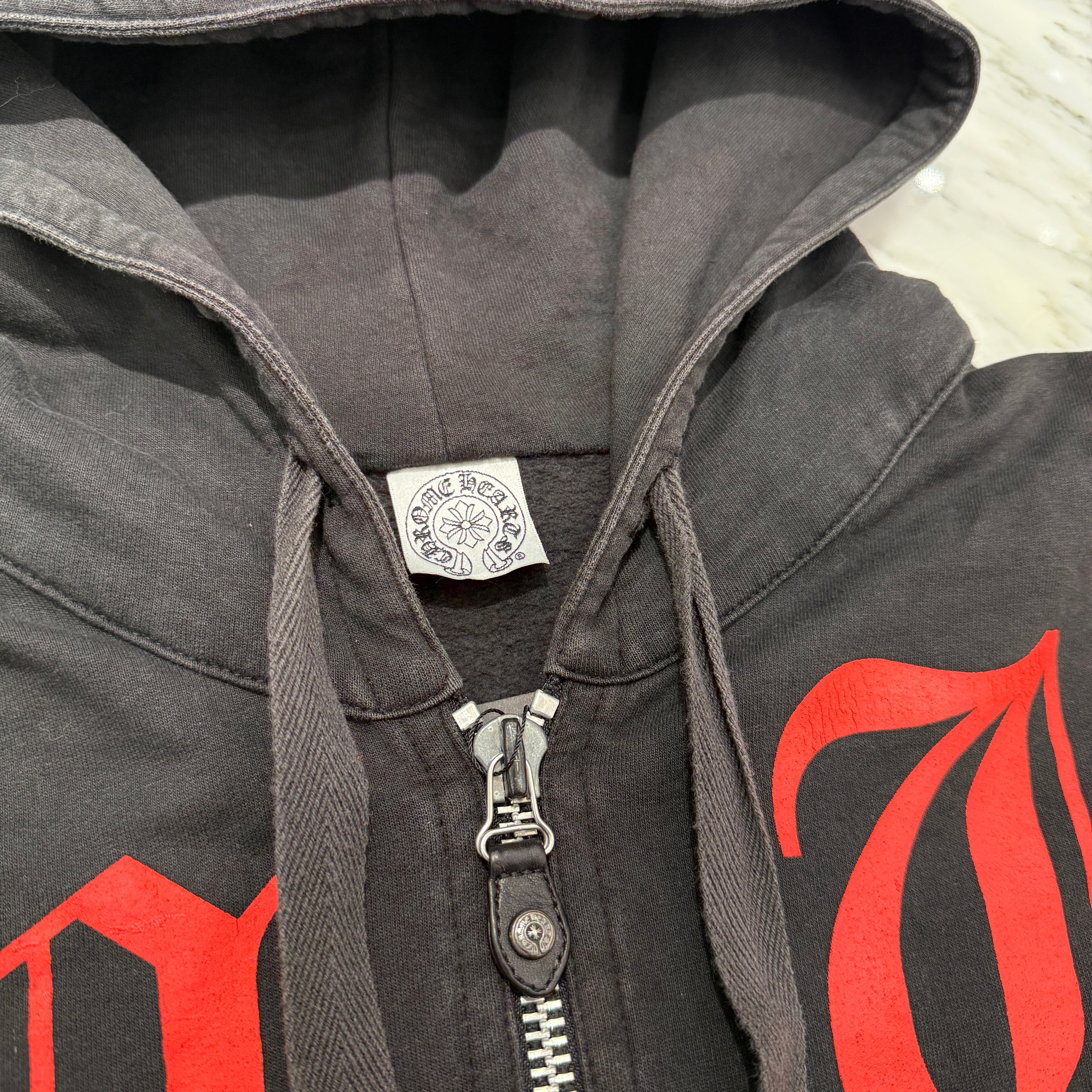 CHROME HEARTS × KYOSUKE HIMURO Arch Logo Zip Up Hoodie Size M クロムハーツ × 氷室 京介 アーチロゴ ジップアップフーディ サイズM