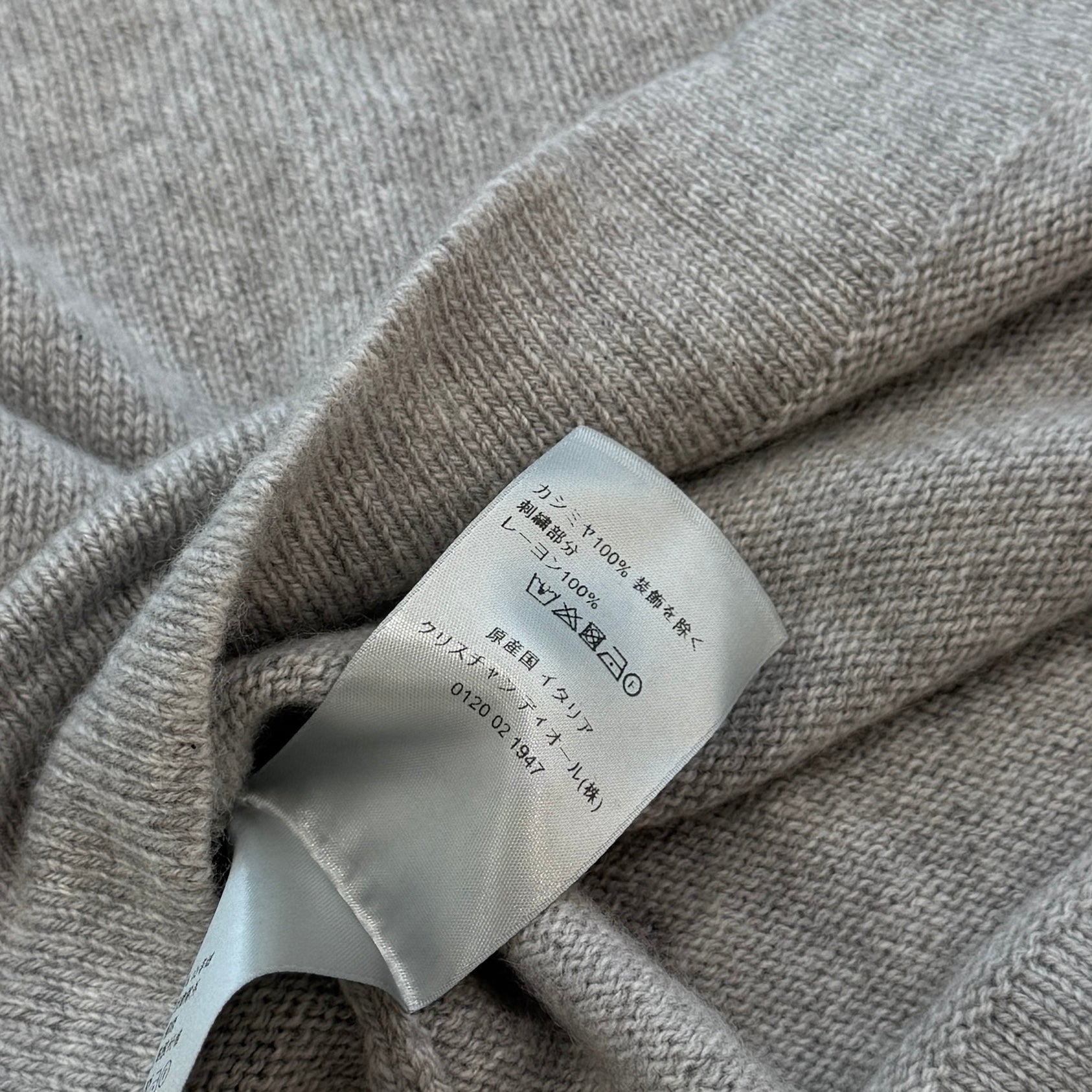 DIOR COUTURE Cashmere Knit Sweater 243M645AT474 Size XL ディオール COUTURE カシミア ニットセーター サイズXL