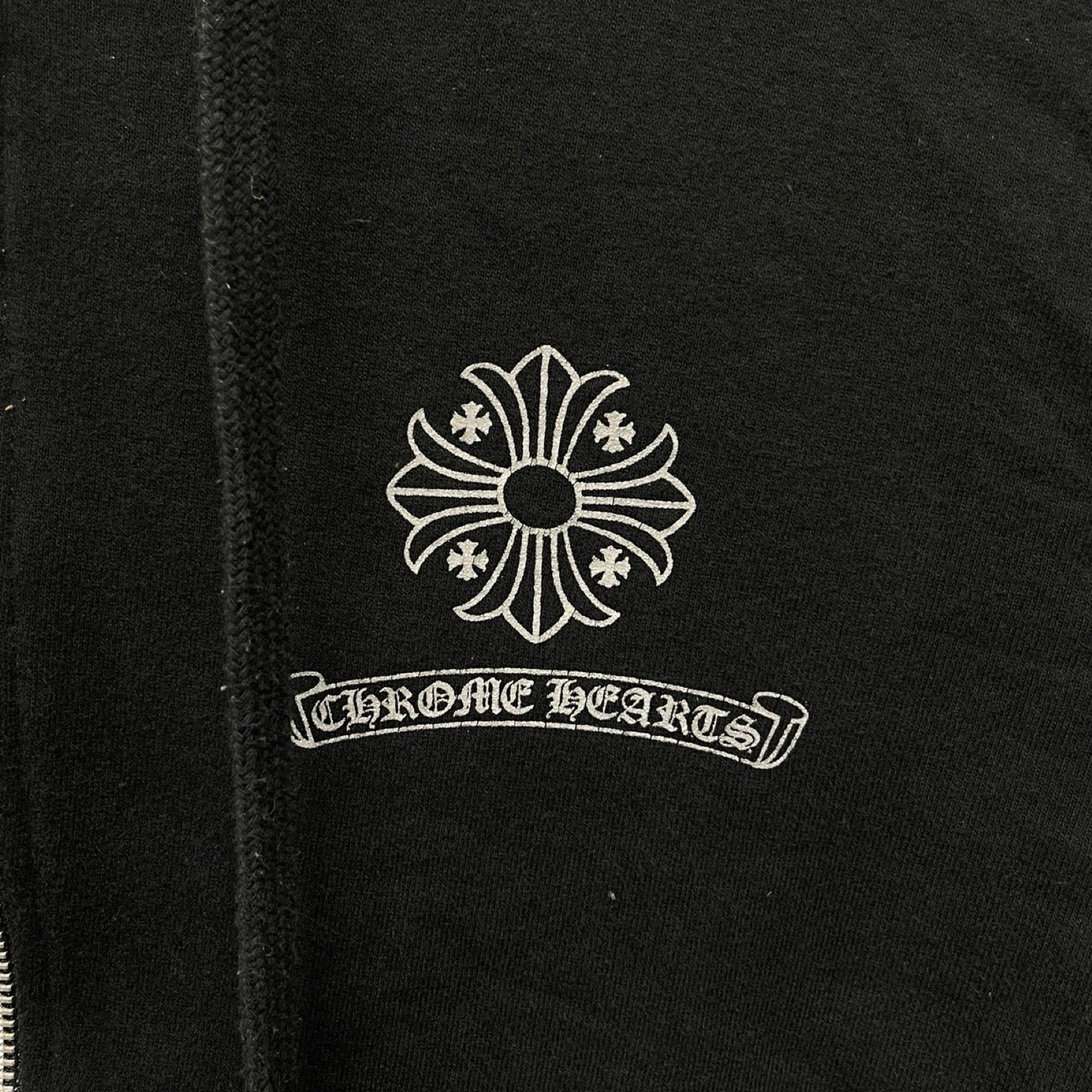 CHROME HEARTS Back Cross Dagger Zip Hoodie Size S