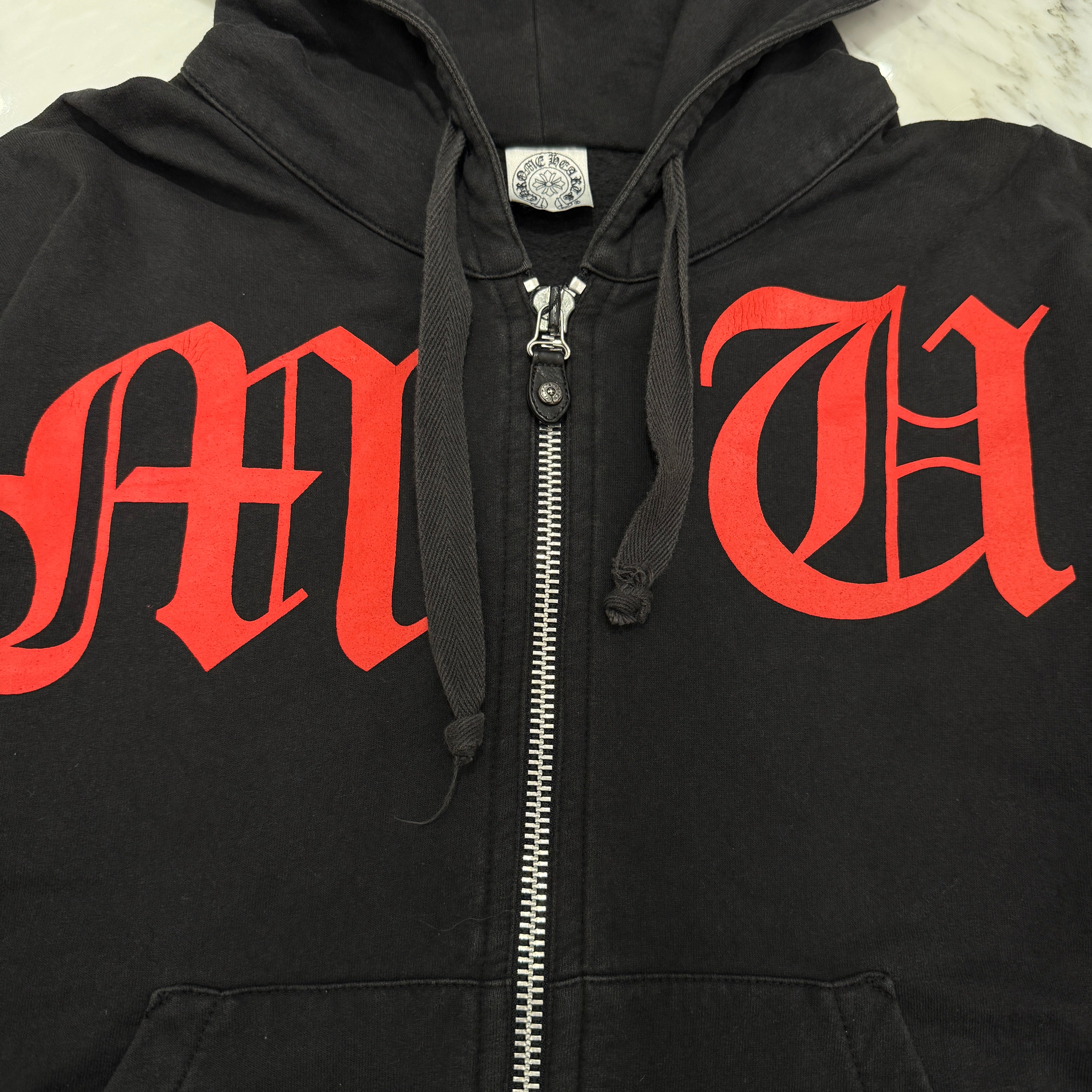 CHROME HEARTS × KYOSUKE HIMURO Arch Logo Zip Up Hoodie Size M