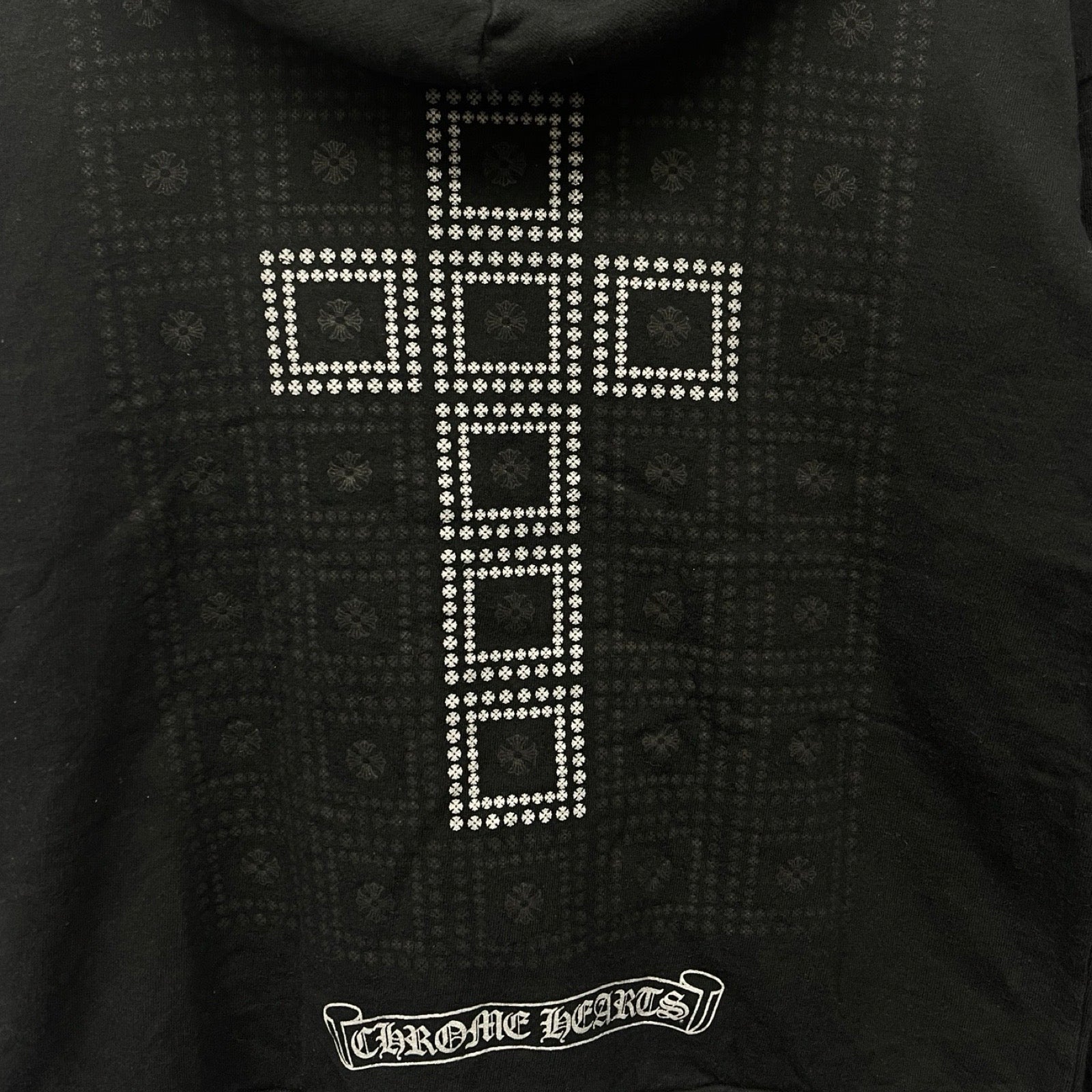 CHROME HEARTS Back Cross Dagger Zip Hoodie Size S