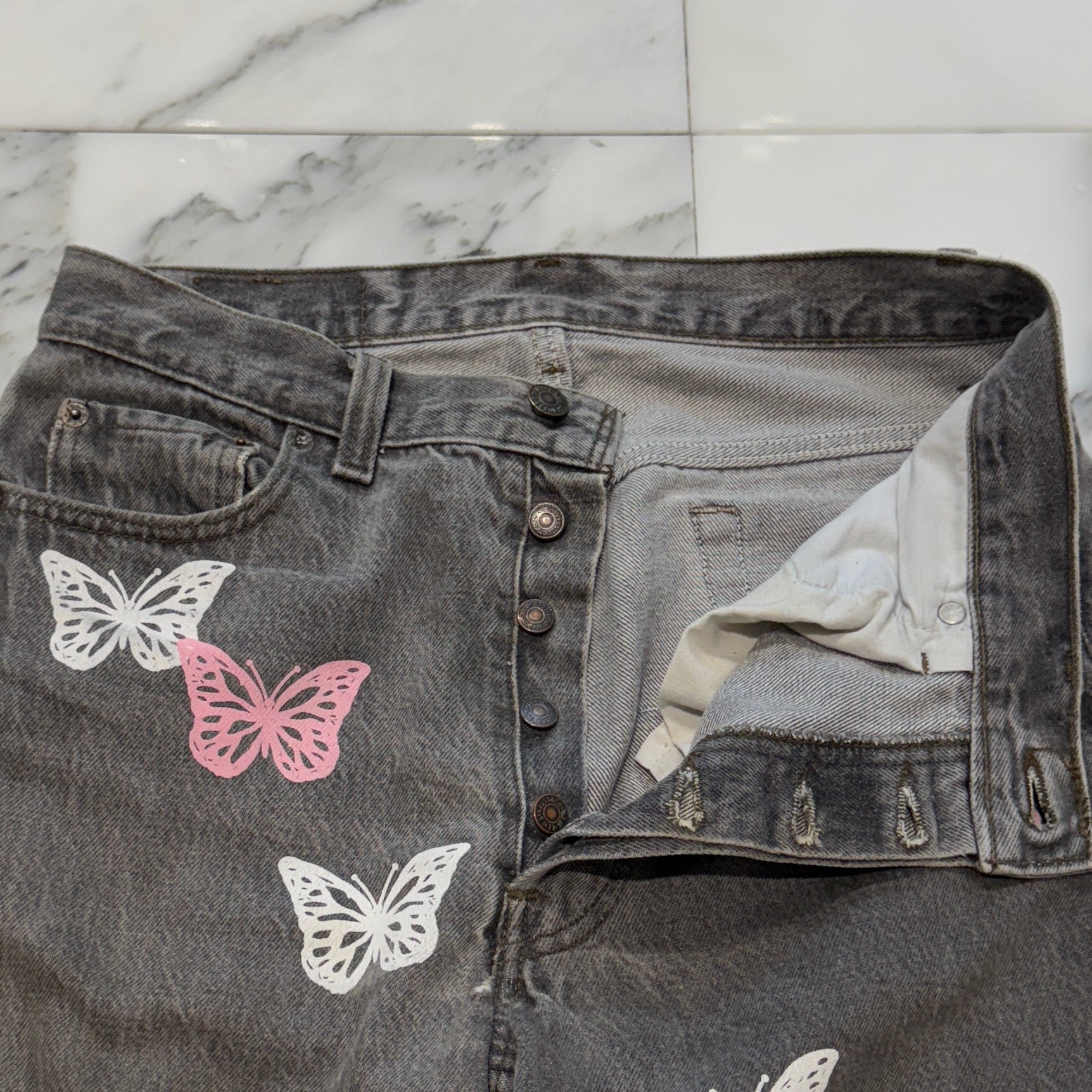 ABOUT DREAMS Butterfly Jeans Size W30×L30 アバウトドリームズ バタフライジーンズ サイズW30×L30