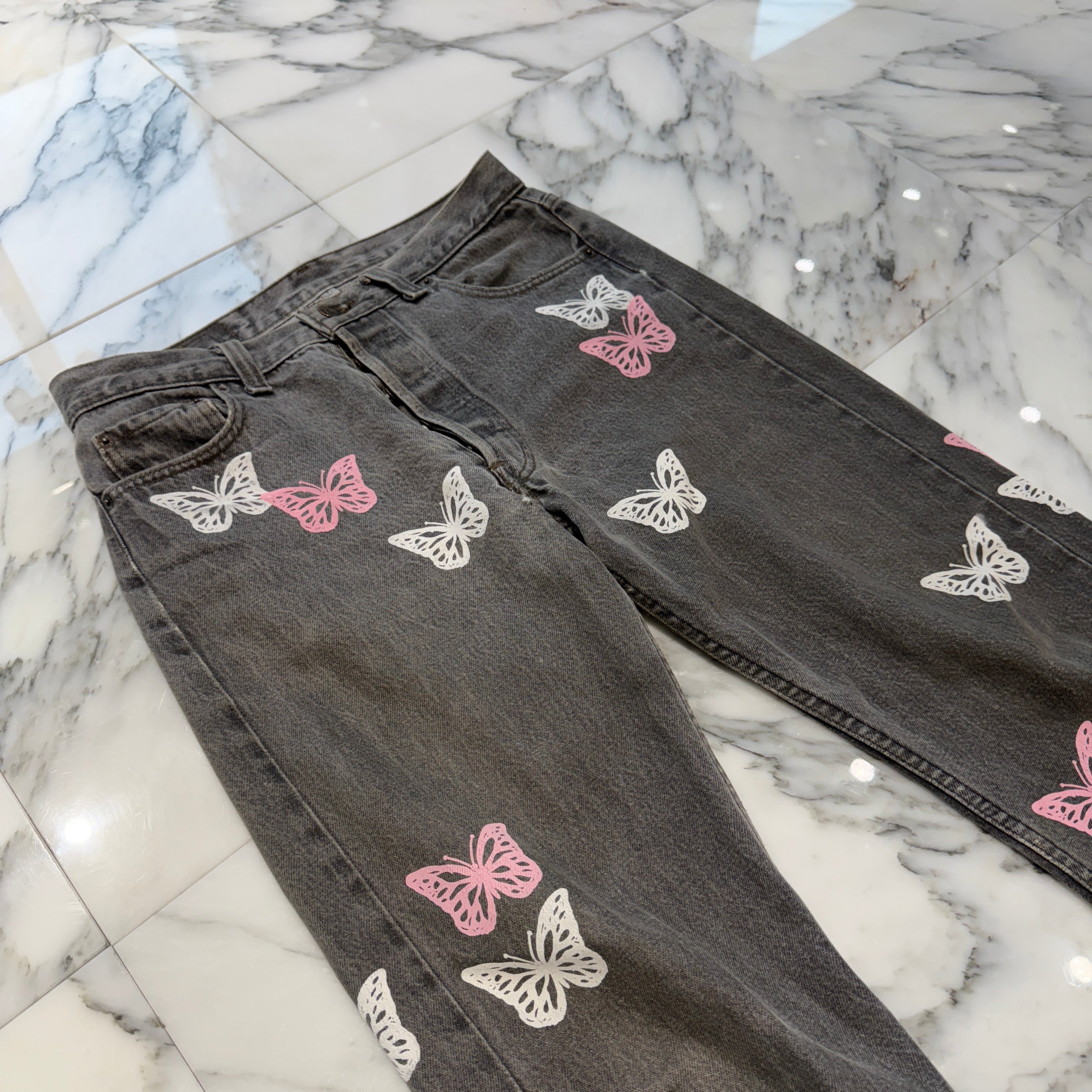 ABOUT DREAMS Butterfly Jeans Size W30×L30 アバウトドリームズ バタフライジーンズ サイズW30×L30