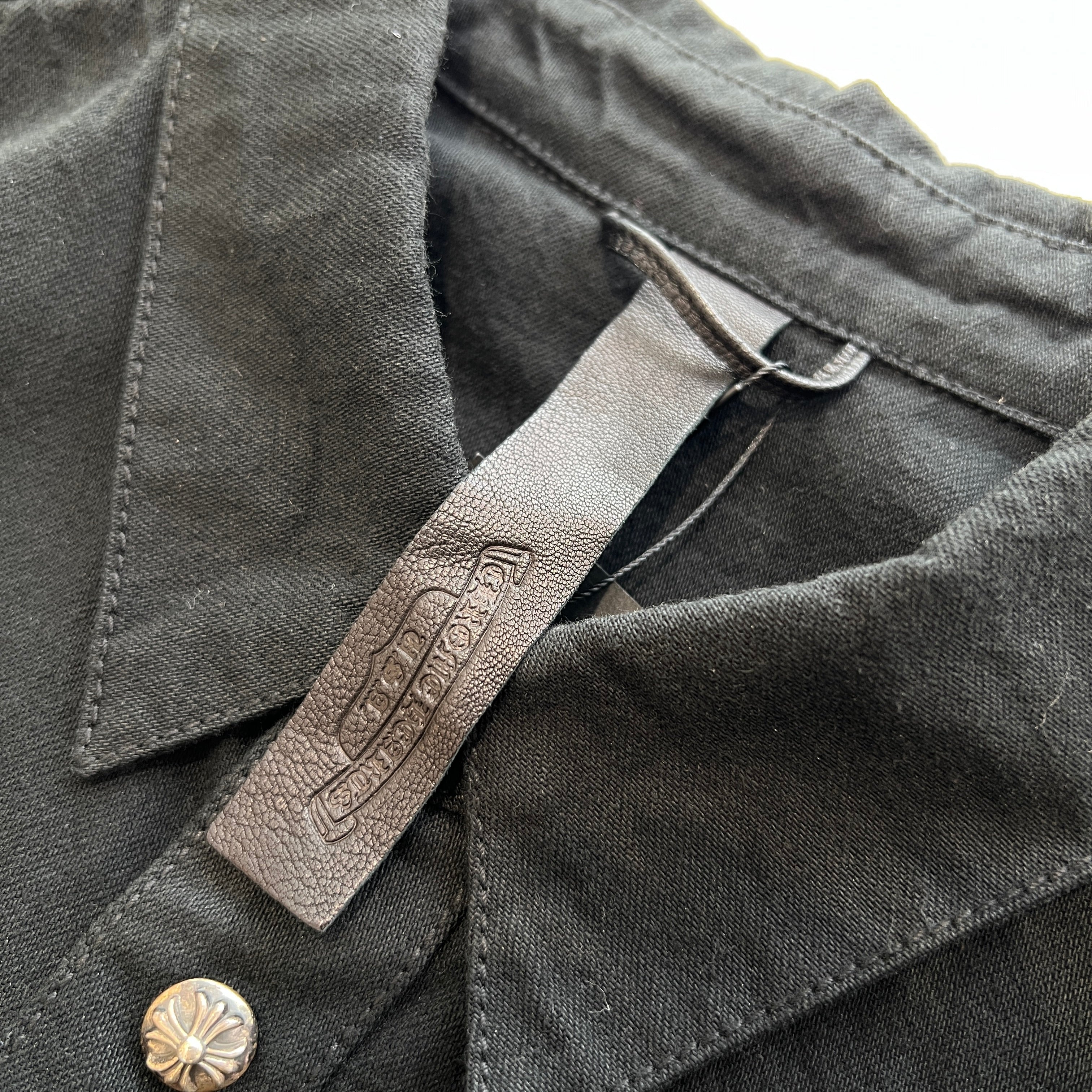 CHROME HEARTS Y NOT LAST BITE COVER ALL DENIM SHIRT Size XL クロムハーツ ワイノット ラストバイト カバーオール デニムシャツ サイズXL