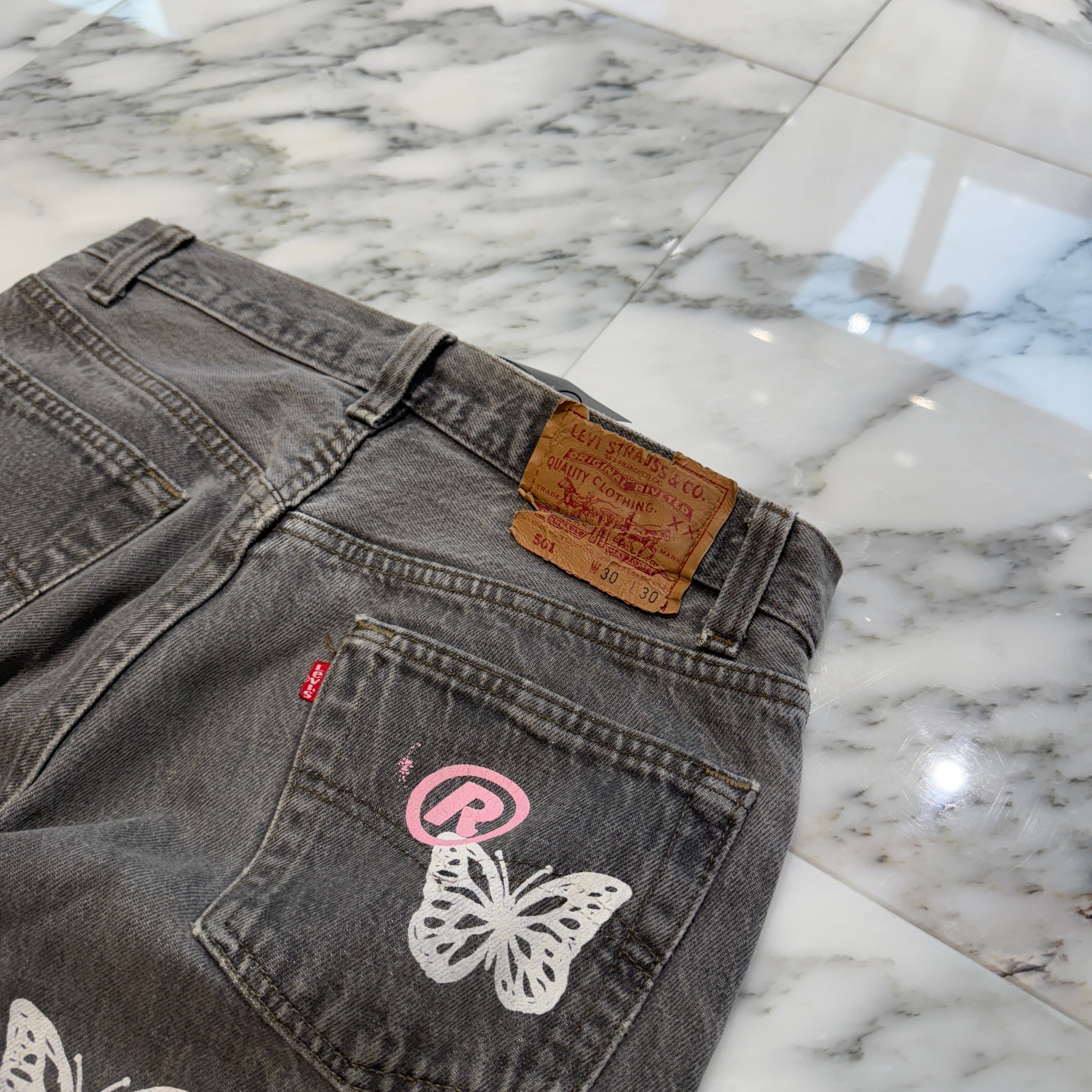 ABOUT DREAMS Butterfly Jeans Size W30×L30 アバウトドリームズ バタフライジーンズ サイズW30×L30