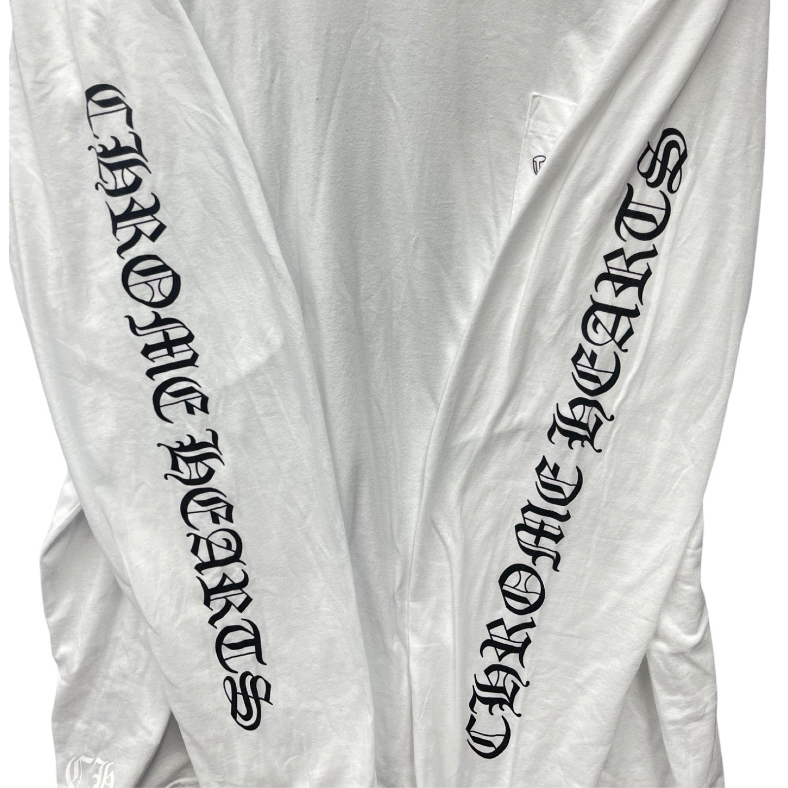 CHROME HEARTS Back Scroll Fuck You Long Sleeve Tee Size XXL