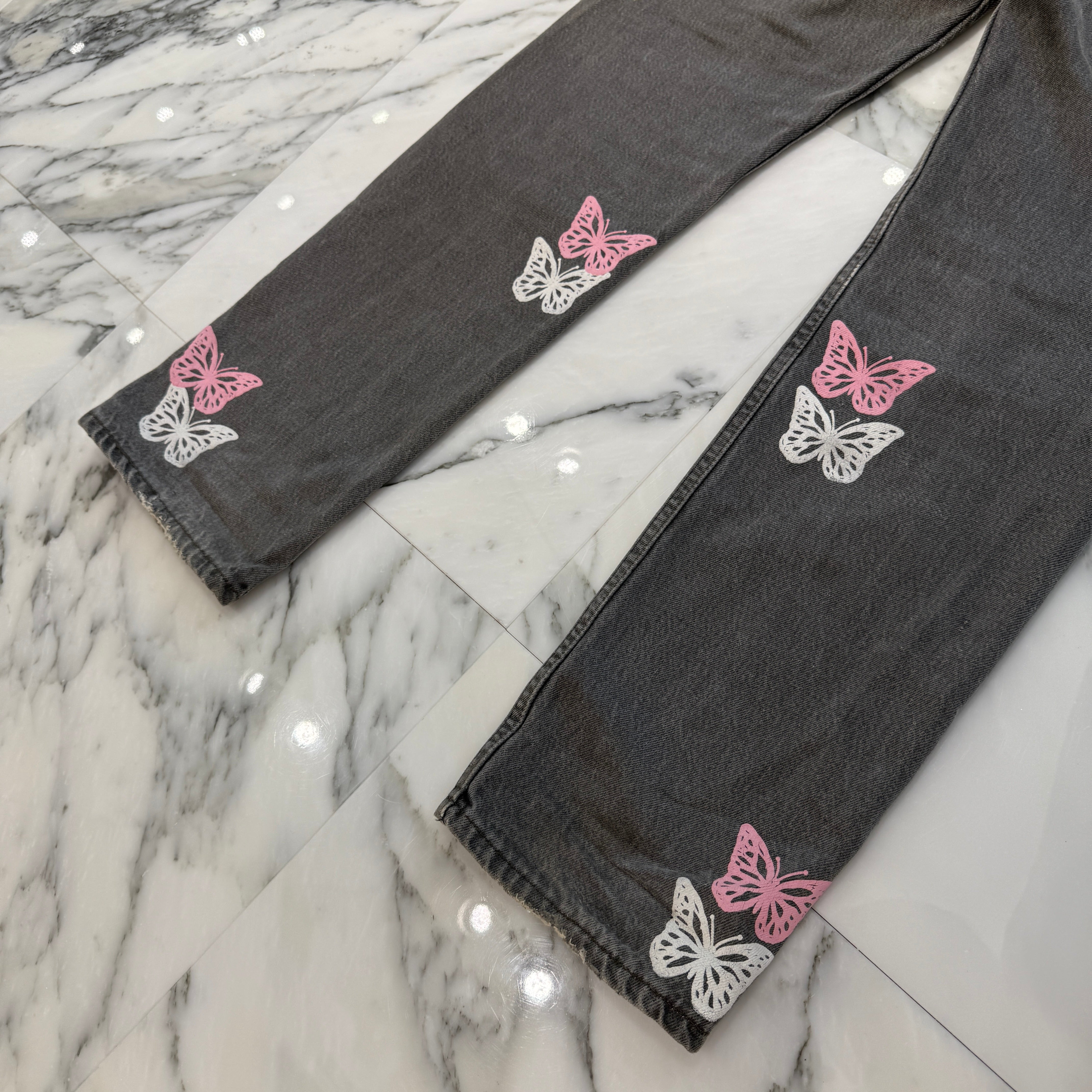 ABOUT DREAMS Butterfly Jeans Size W30×L30 アバウトドリームズ バタフライジーンズ サイズW30×L30