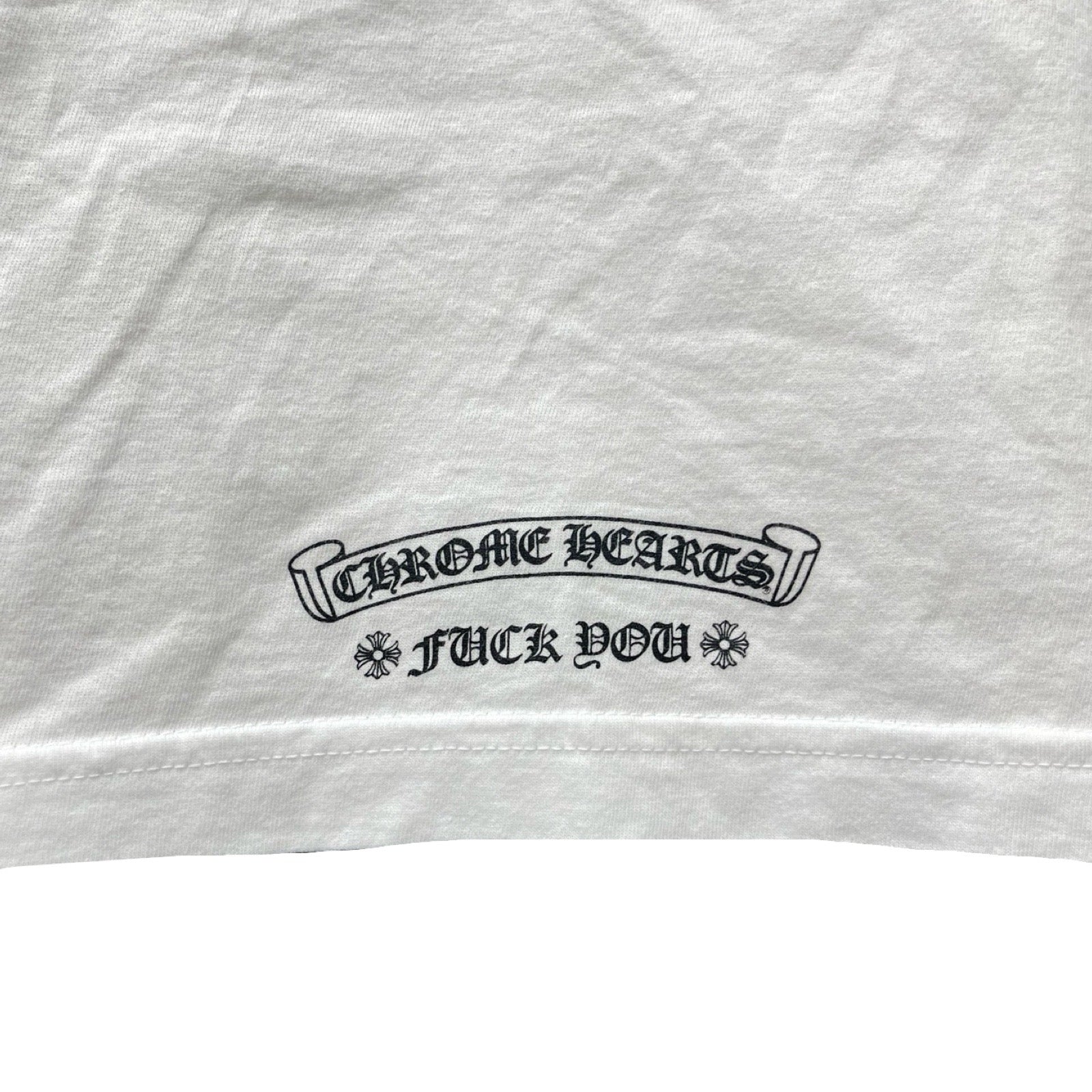 CHROME HEARTS Back Scroll Fuck You Long Sleeve Tee Size XXL