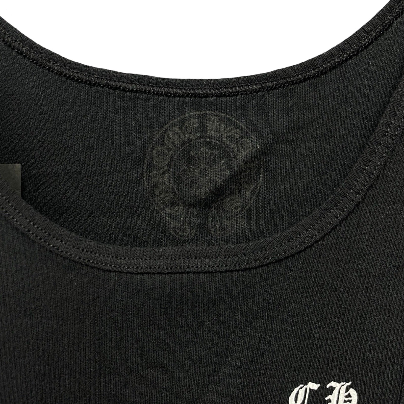 CHROME HEARTS Vertical Side Logo Tank Top Size M