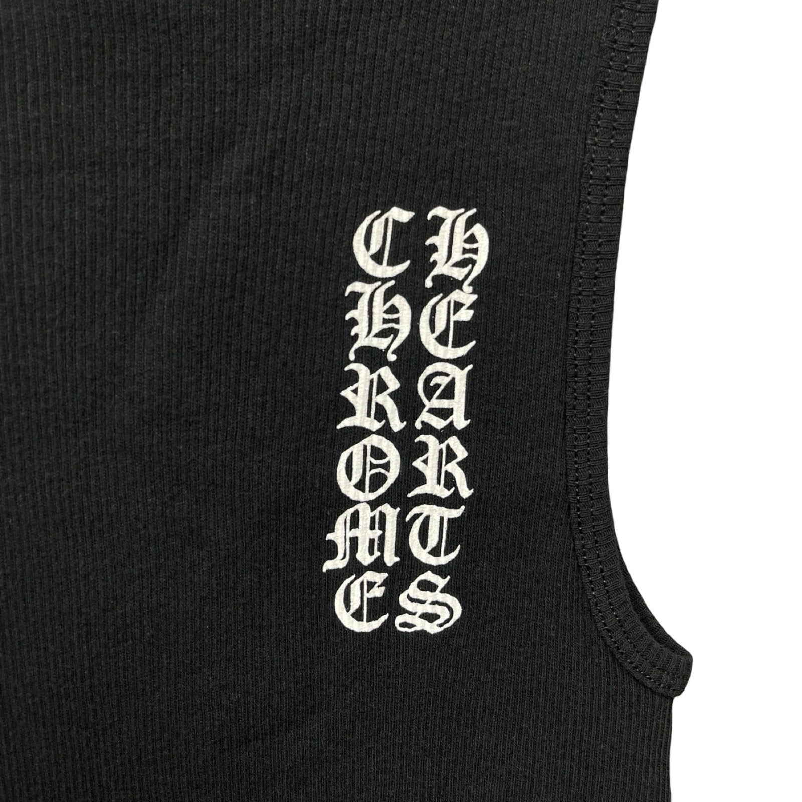 CHROME HEARTS Vertical Side Logo Tank Top Size M