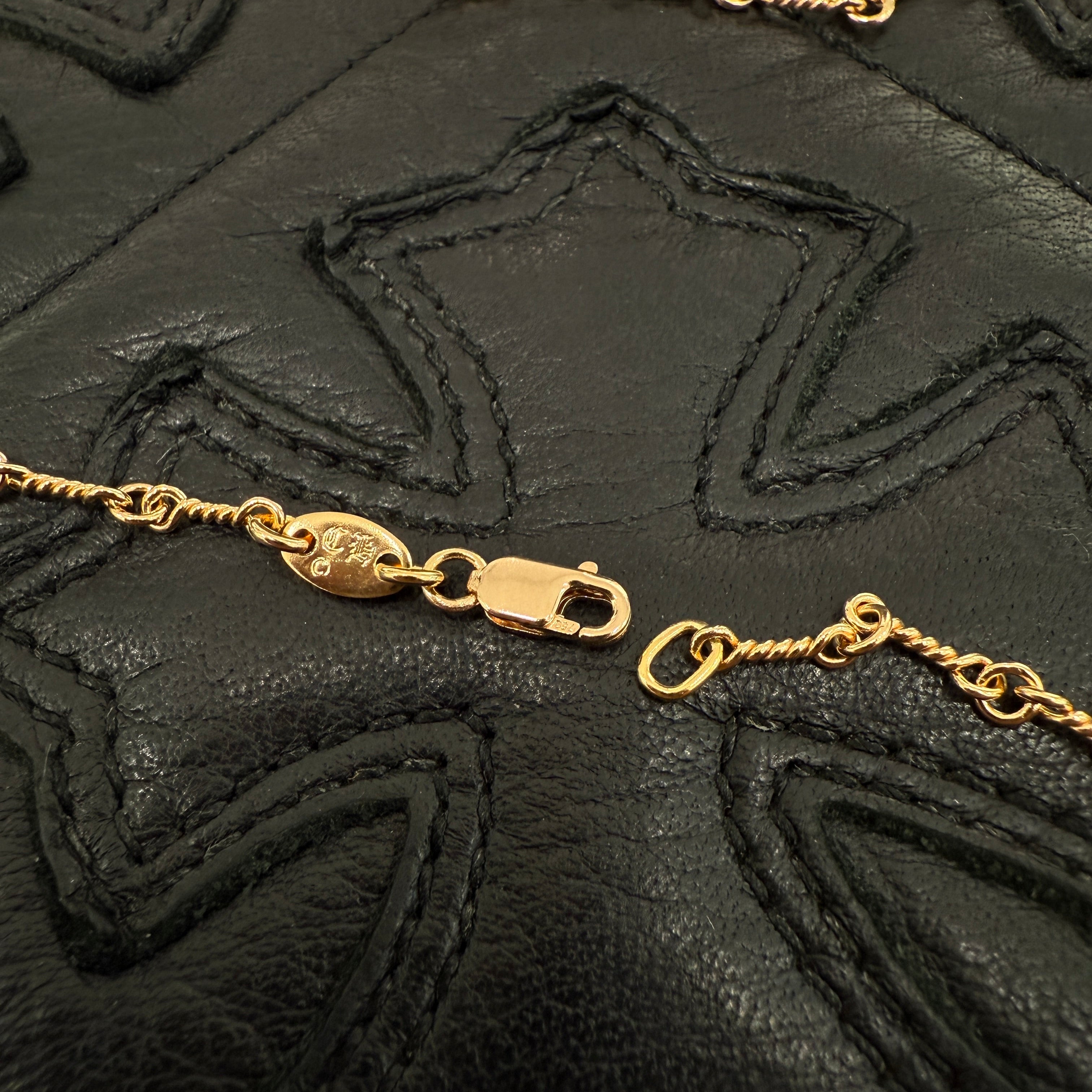 CHROME HEARTS 22K Twist Chain Necklace Size 16 Inch クロムハーツ 22K ツイストチェーン ネックレス サイズ16インチ