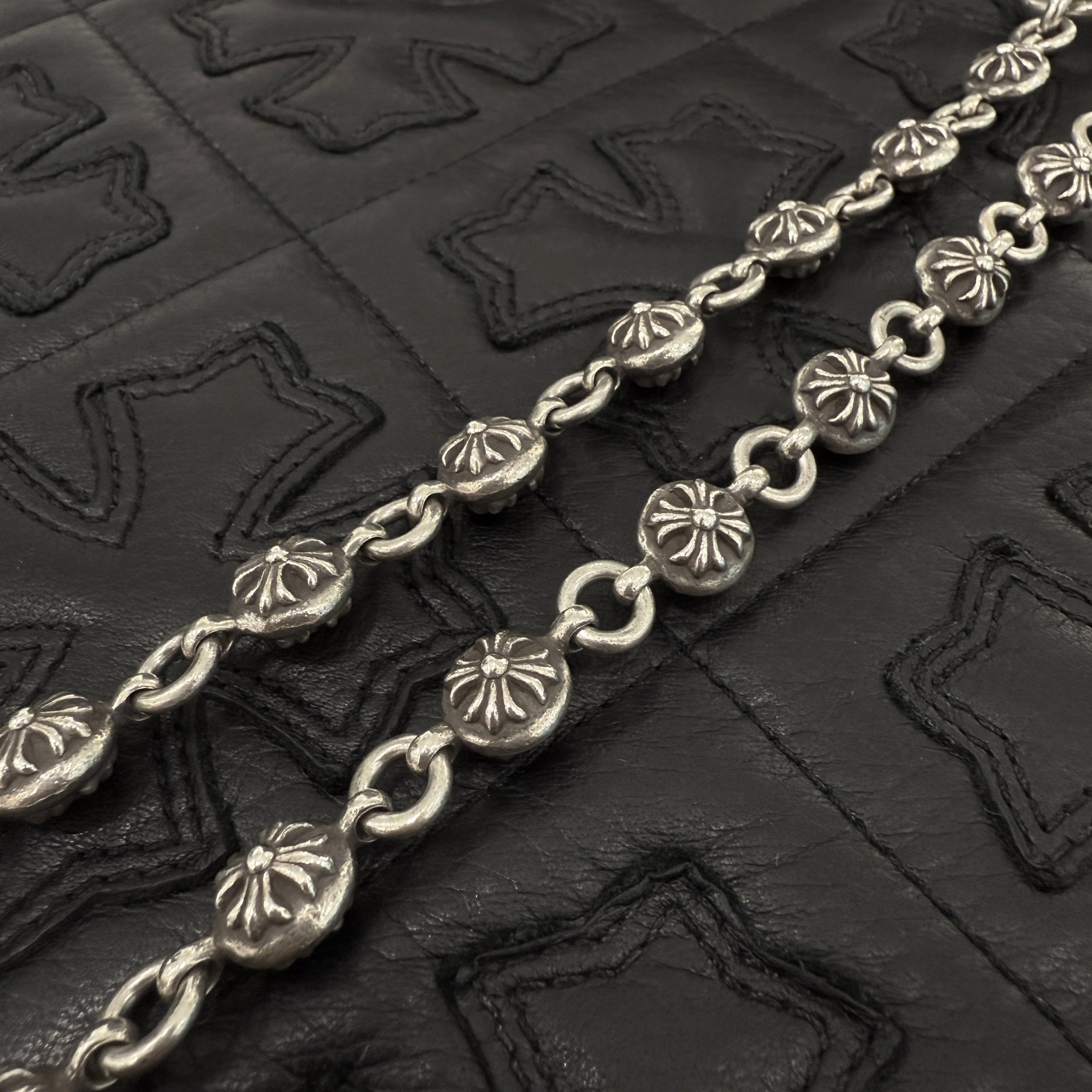 CHROME HEARTS 2CLIP Cross Ball Wallet Chain クロムハーツ 2クリップ