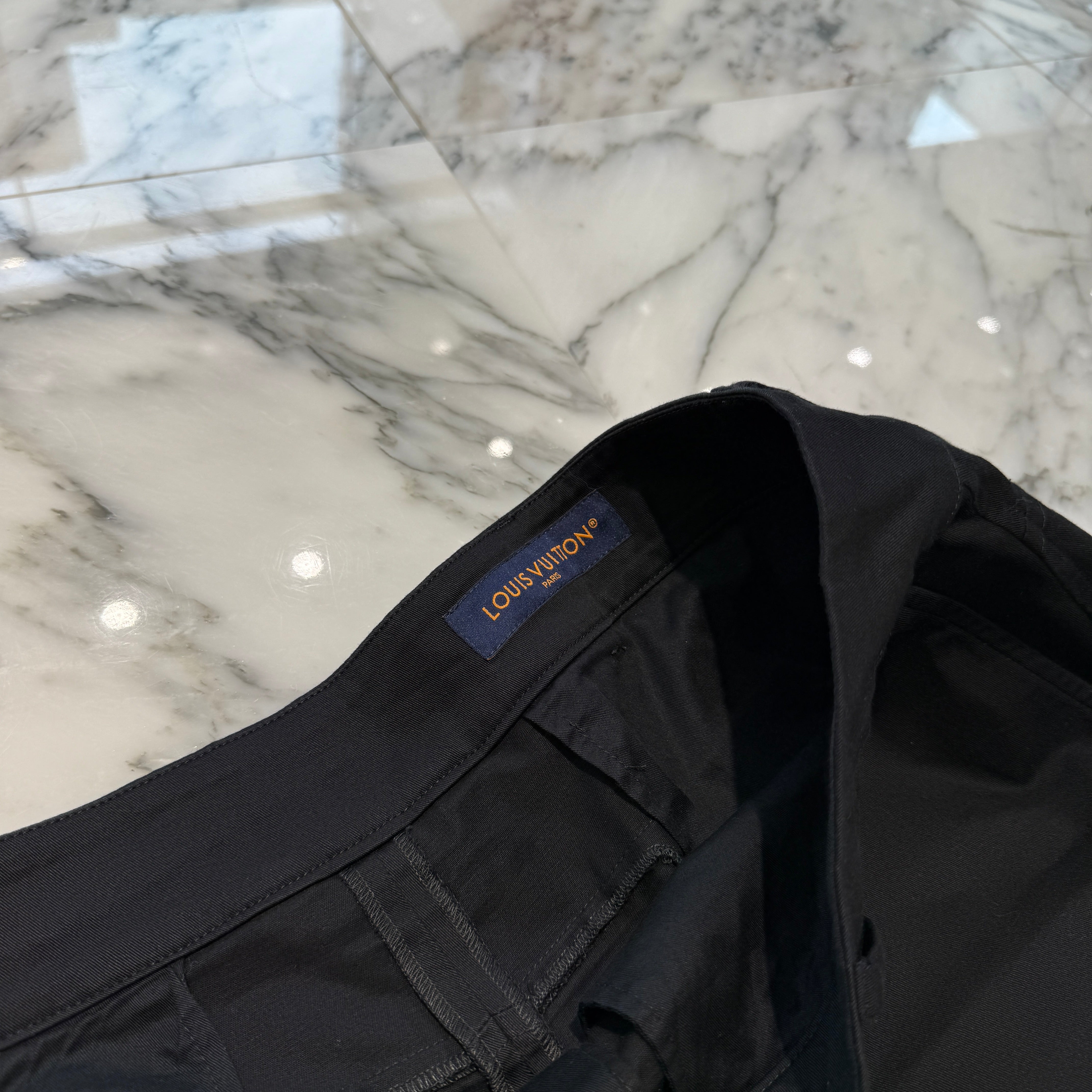 LOUIS VUITTON 2024SS Monogram Pocket Cotton Work Pants HQP45W Size 56 ルイヴィトン モノグラムポケット コットンワークパンツ サイズ56