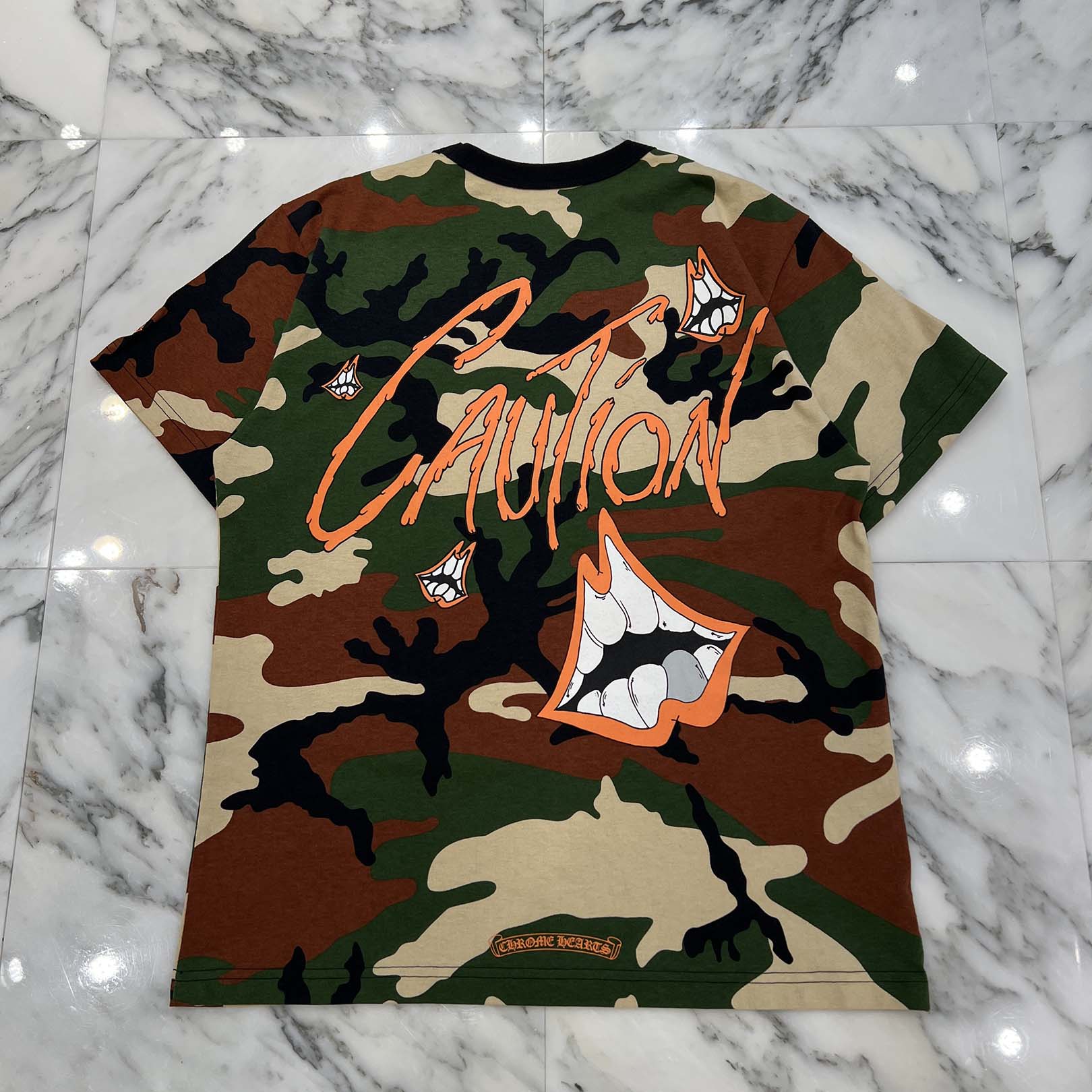 CHROME HEARTS × MATTY BOY 2022SS PPO CAUTION Tee Size L クロムハーツ × マッティボーイ コーションTシャツ サイズL