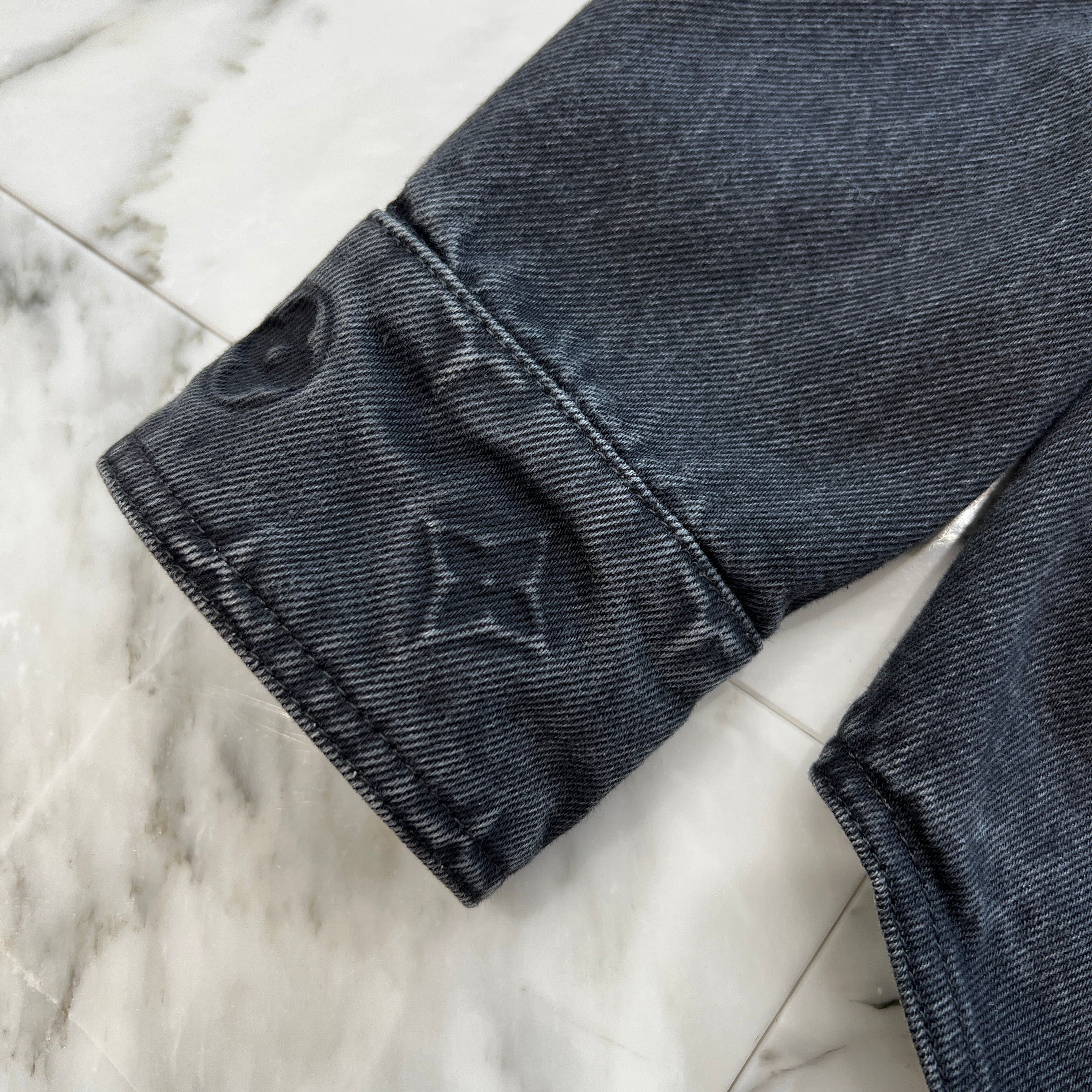 LOUIS VUITTON 2024SS Monogram Emboss Pocket Oversized Denim Jacket EM241Q Size M ルイヴィトン モノグラムエンボスポケット オーバーサイズ デニムジャケット サイズM