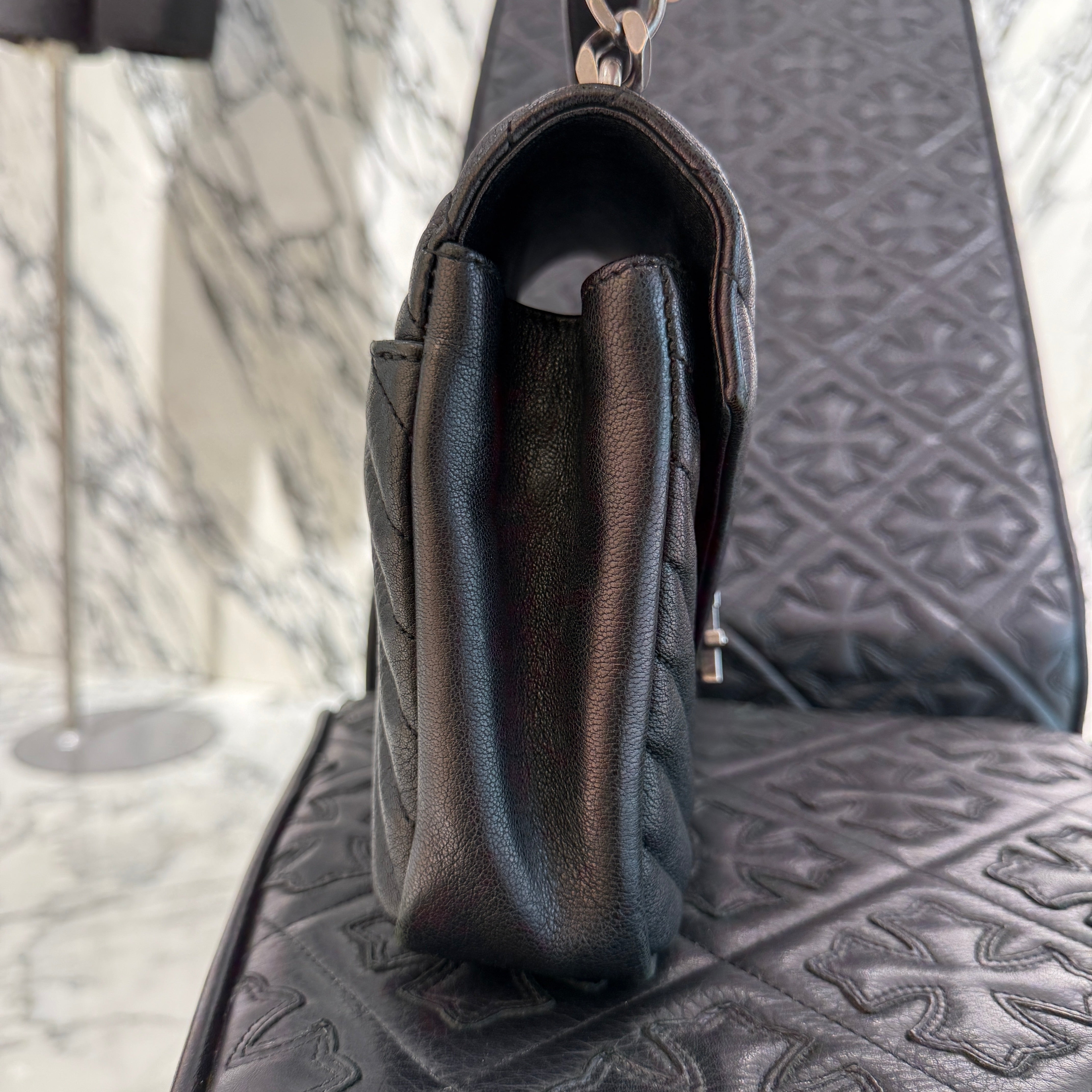 SAINT LAURENT PARIS College Lamb Skin Leather Shoulder Bag サンローランパリ カレッジ ラムスキン レザー ショルダーバッグ