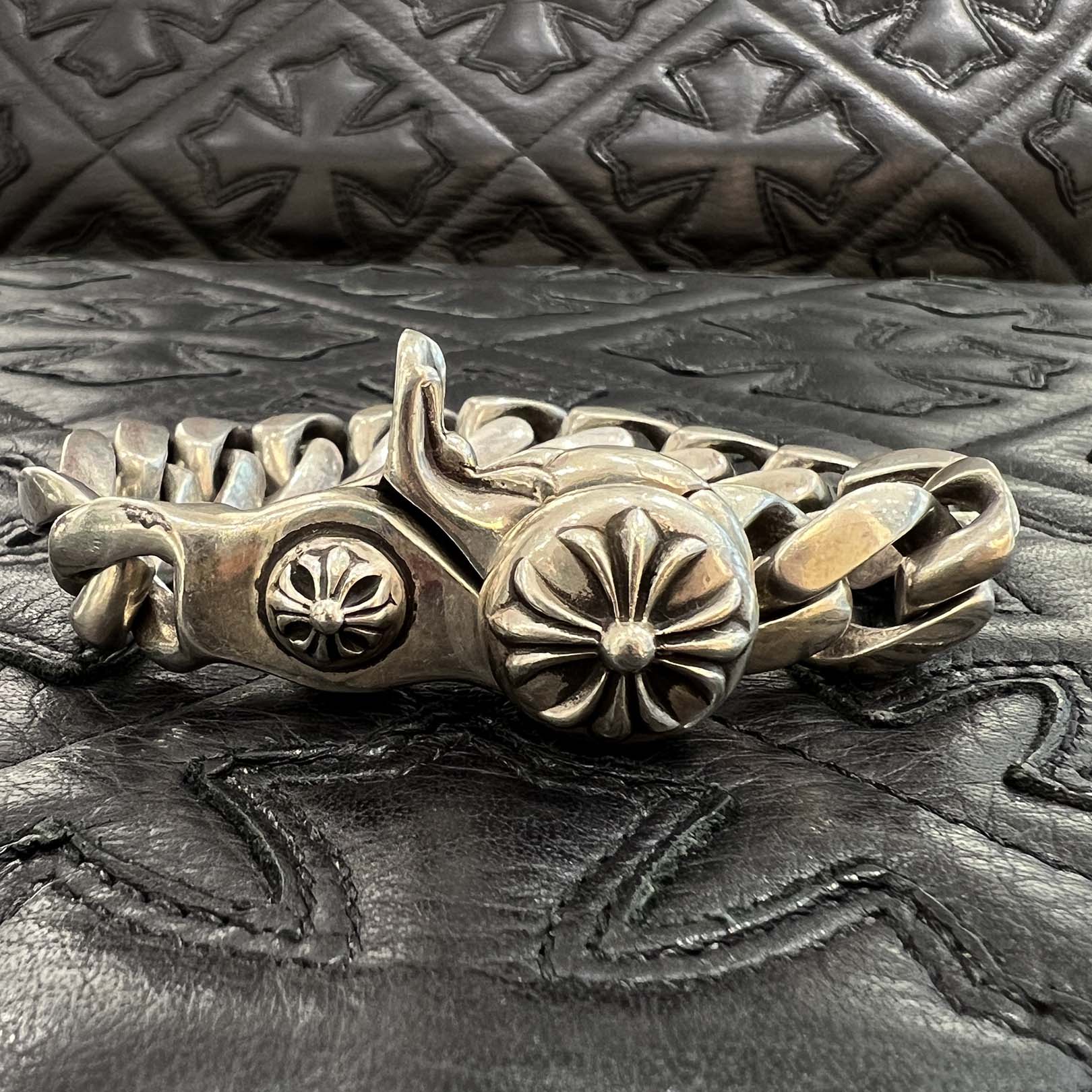 CHROME HEARTS 1CLIP CLASSIC Chain Bracelet Size 13 Link クロムハーツ 1クリップ クラシック チェーン ブレスレット サイズ13リンク