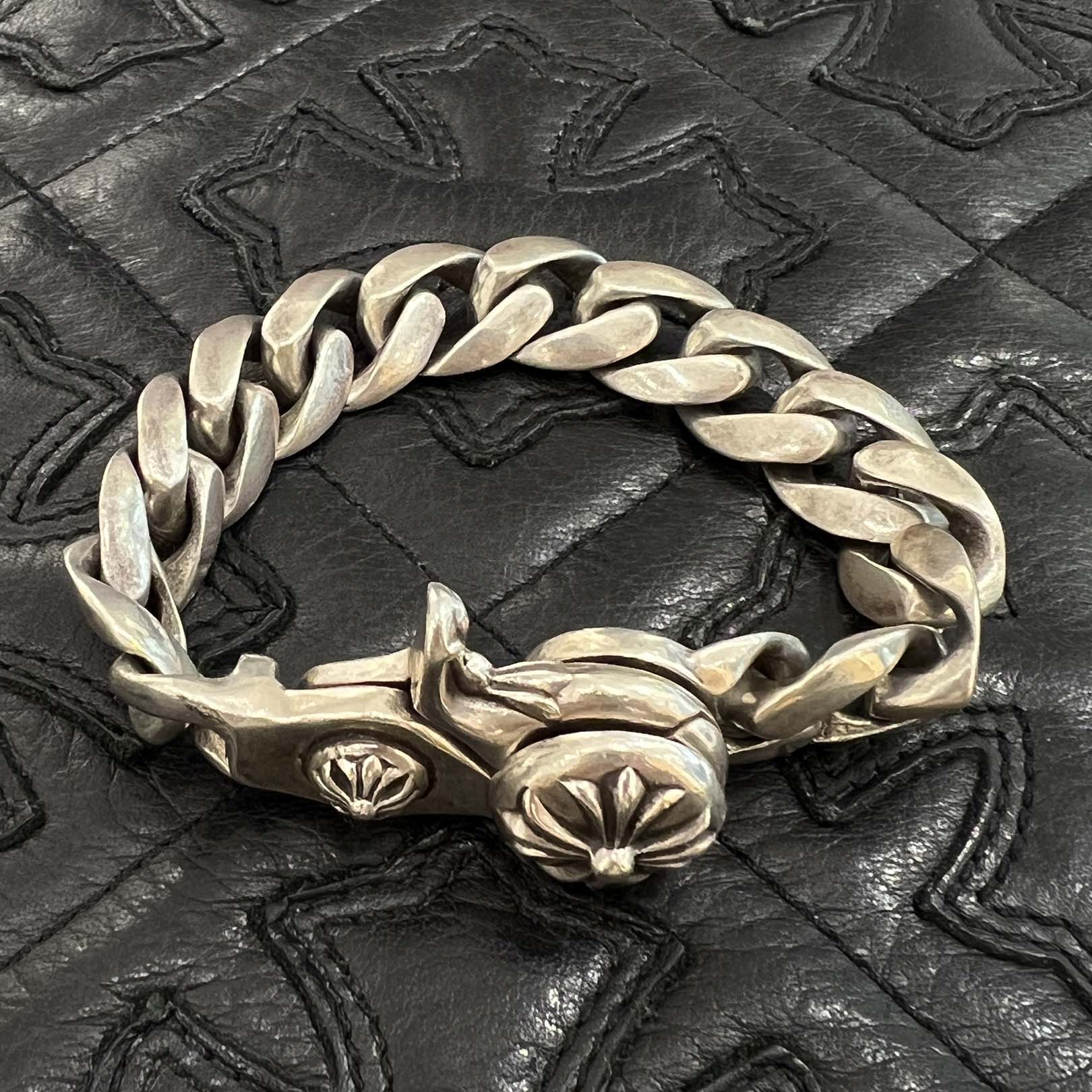 CHROME HEARTS 1CLIP CLASSIC Chain Bracelet Size 13 Link クロムハーツ 1クリップ クラシック チェーン ブレスレット サイズ13リンク