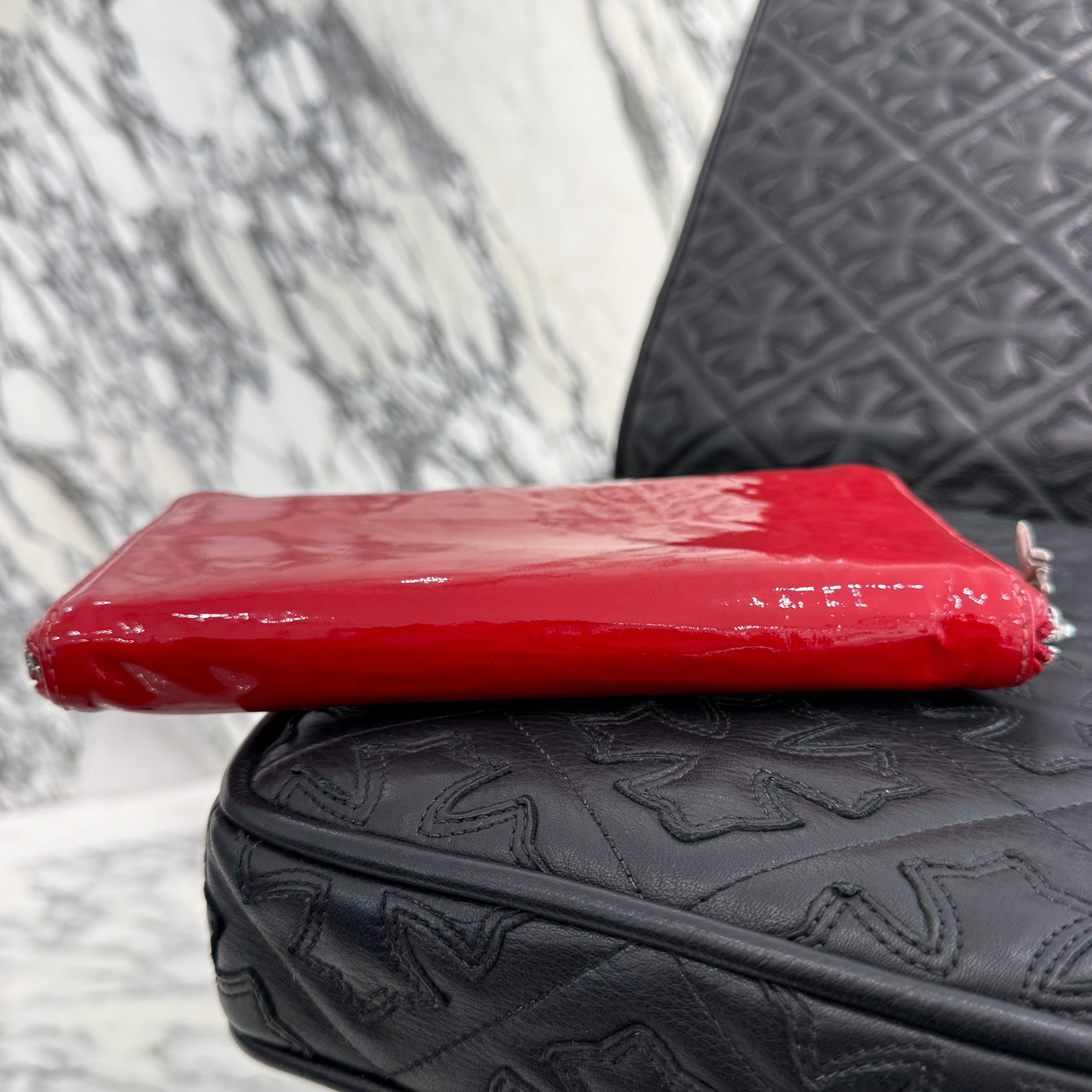 CHROME HEARTS Patent Leather REC F ZIP #2 WALLET クロムハーツ パテントレザー レック Fジップ ウォレット