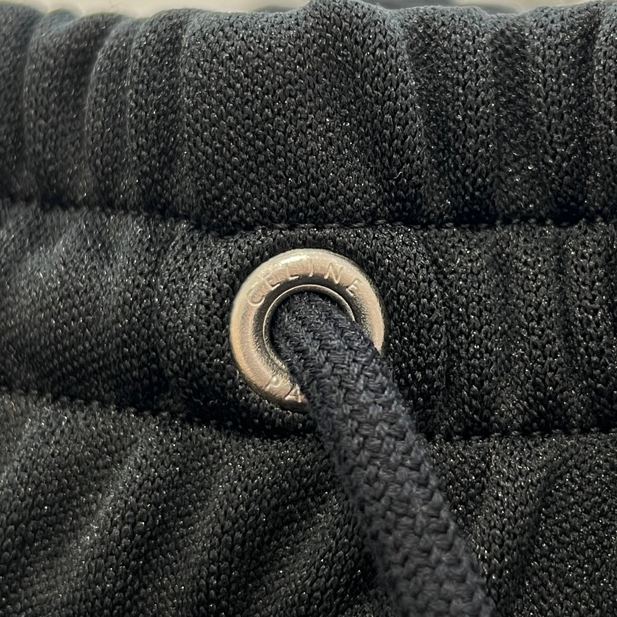 CELINE Triomphe Embroidery Side Sequined Line Bermuda Shorts 2Z197121O Size S セリーヌ トリオンフ刺繡 サイドスパンコールライン バミューダ ショーツ サイズS