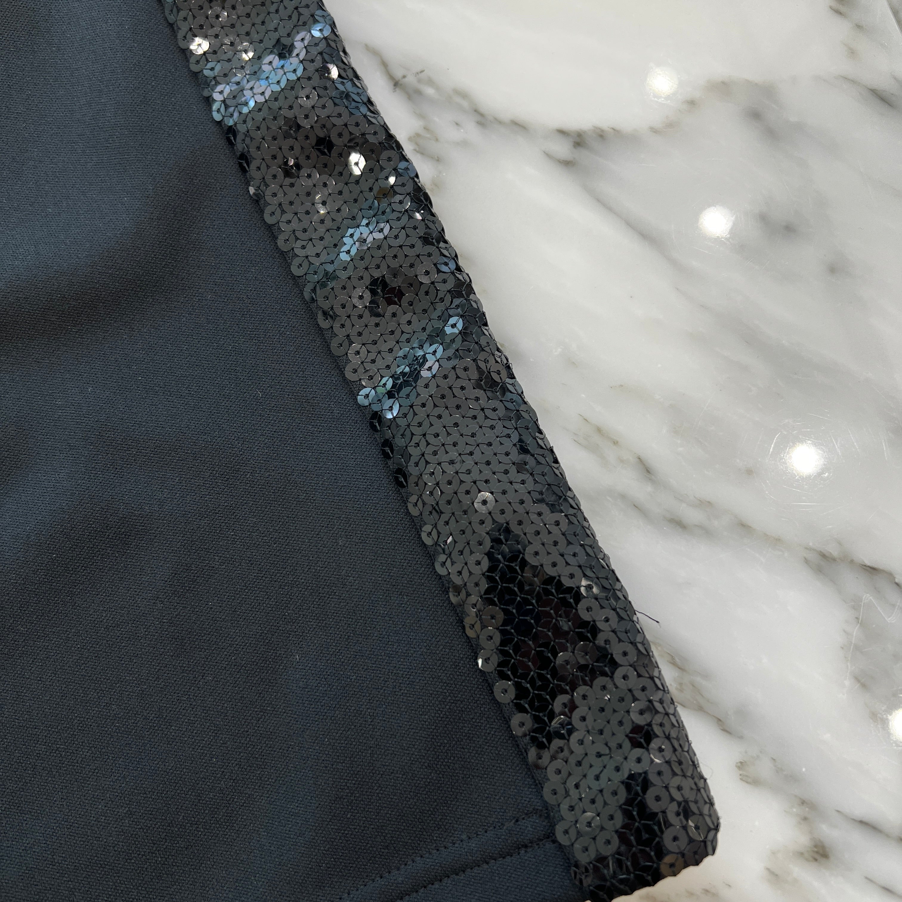 CELINE Triomphe Embroidery Side Sequined Line Bermuda Shorts 2Z197121O Size S セリーヌ トリオンフ刺繡 サイドスパンコールライン バミューダ ショーツ サイズS