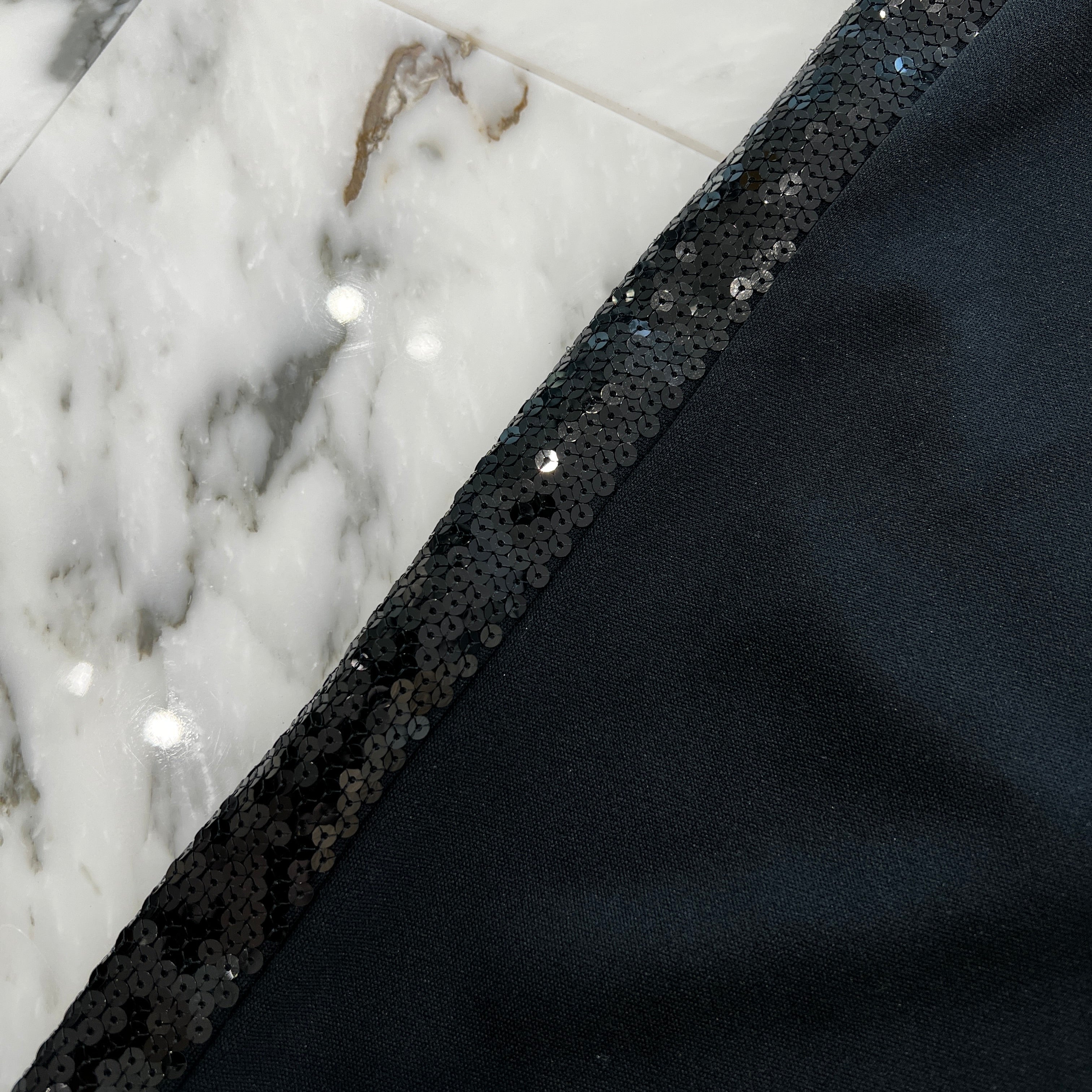 CELINE Triomphe Embroidery Side Sequined Line Bermuda Shorts 2Z197121O Size S セリーヌ トリオンフ刺繡 サイドスパンコールライン バミューダ ショーツ サイズS