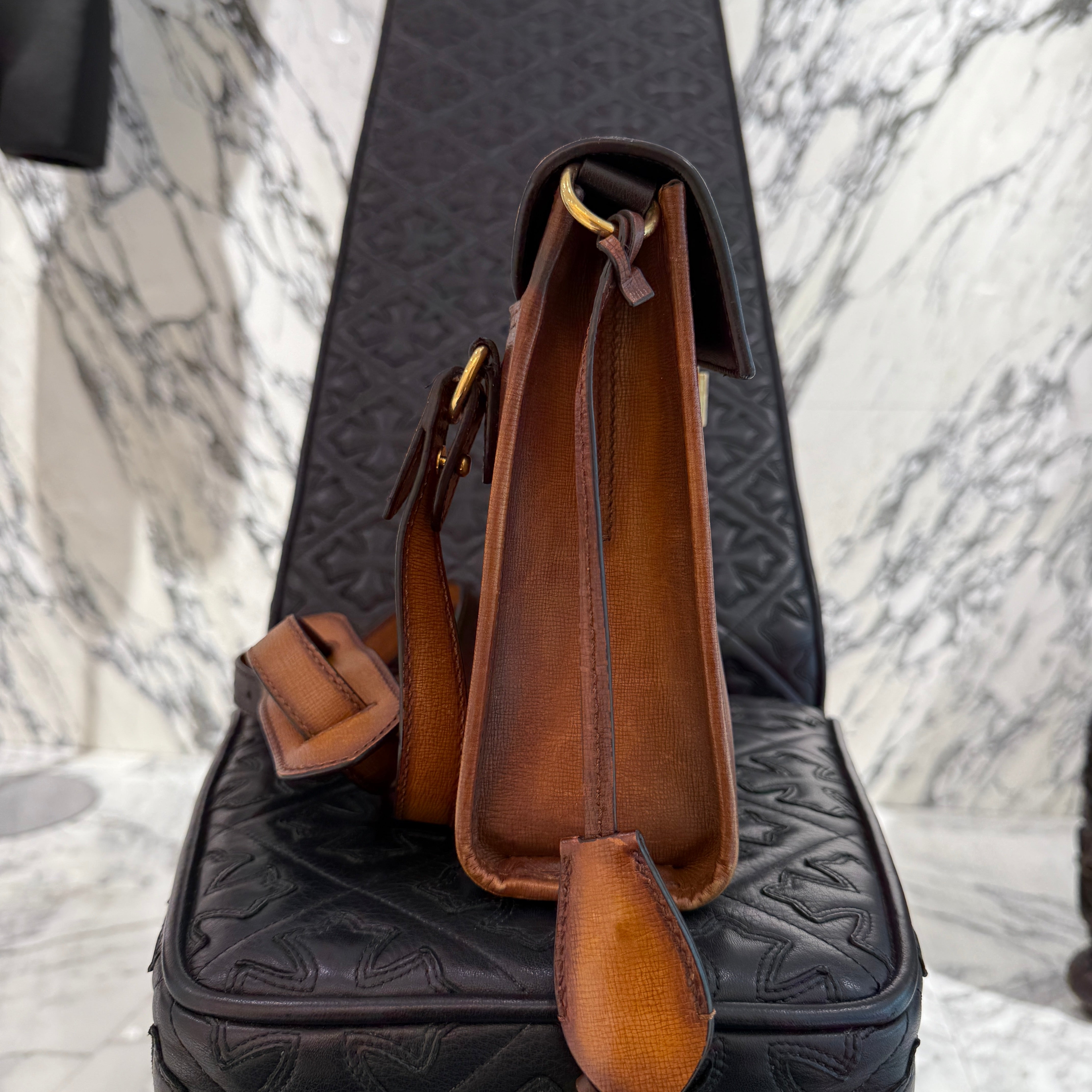 Berluti EMIO Scrit Leather Bag ベルルッティ エミーオ スクリット レザーバッグ ショルダーバッグ