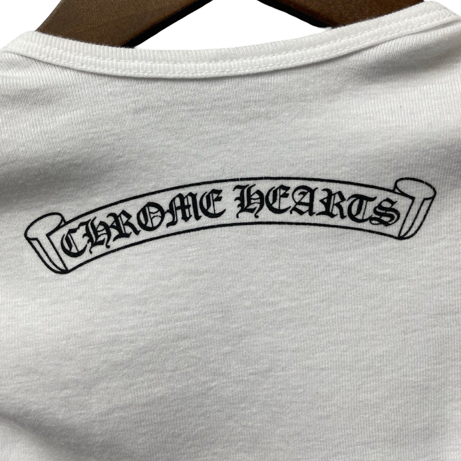 CHROME HEARTS Scroll Label Logo Baby Long Sleeve Tee Size 6MONNTHS（52/40）