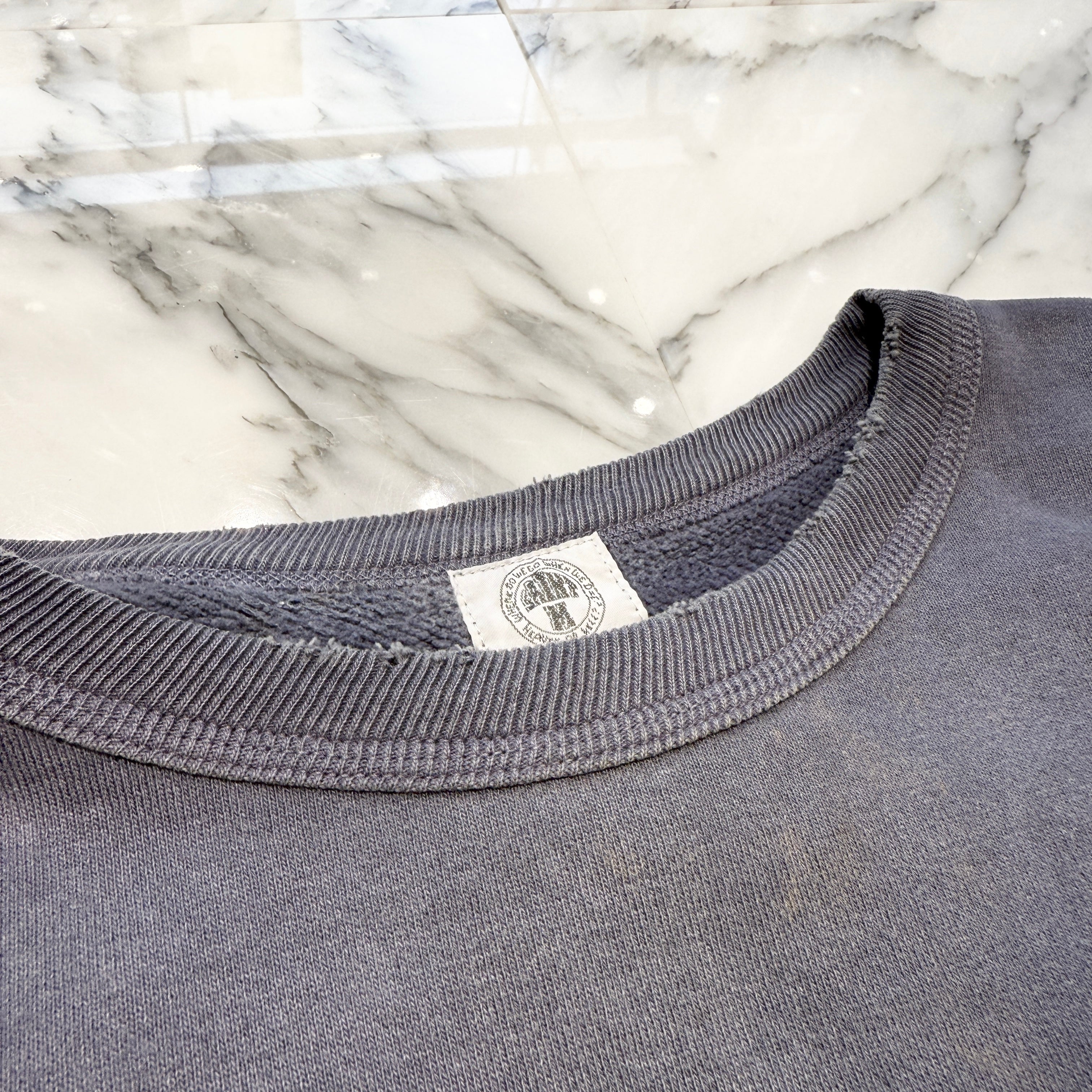 SAINT Mxxxxxx × DENIM TEARS 2021SS VINTAGE CREWNECK SWEAT SHIRT SM-S21-0000-048 Size L セントマイケル × デニムティアーズ ヴィンテージ クルーネック スウェットシャツ サイズL