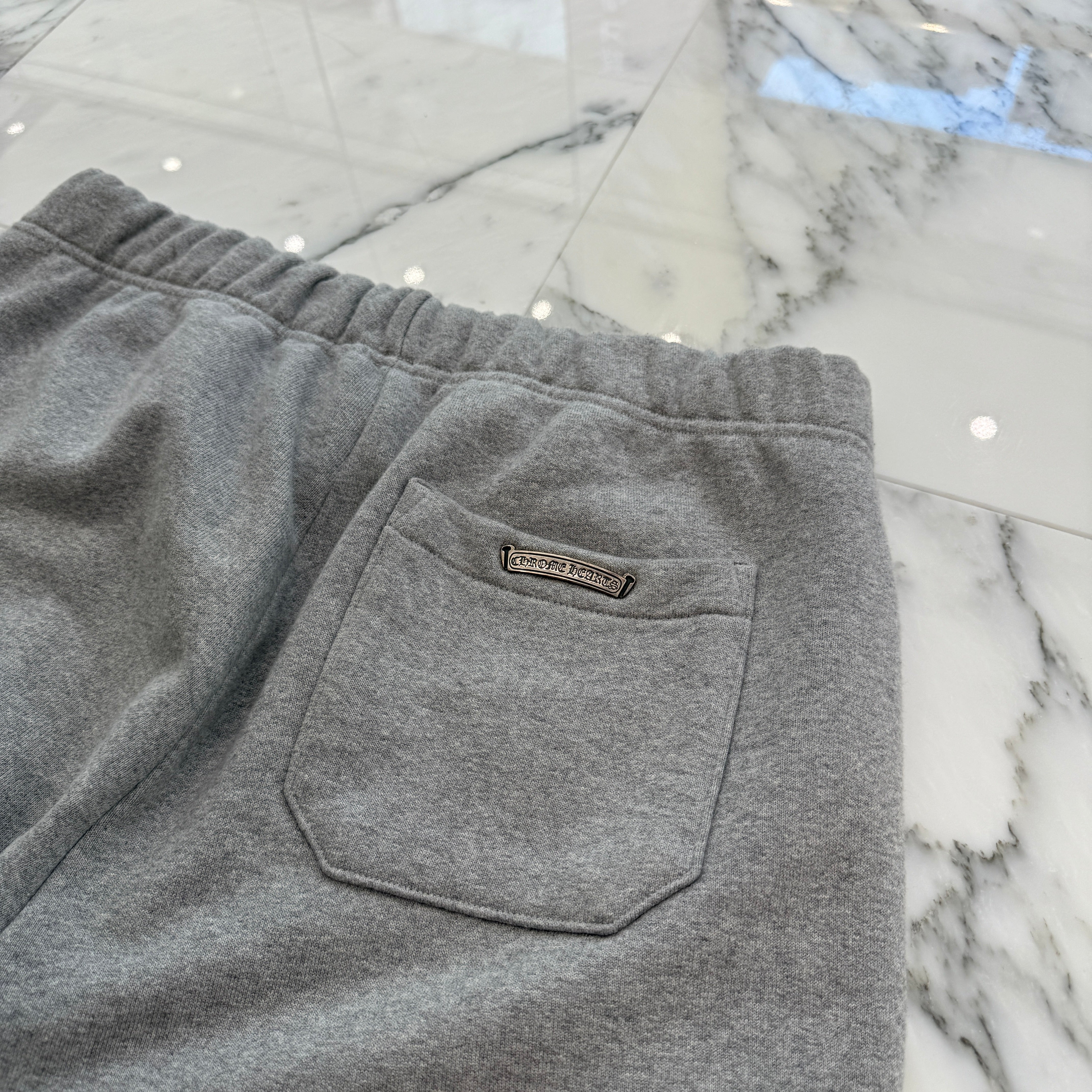 CHROME HEARTS Y NOT 3 Cemetery Cross Patch Sweat Shorts Size L クロムハーツ ワイノット 3 セメタリー クロスパッチ スウェットショーツ サイズL