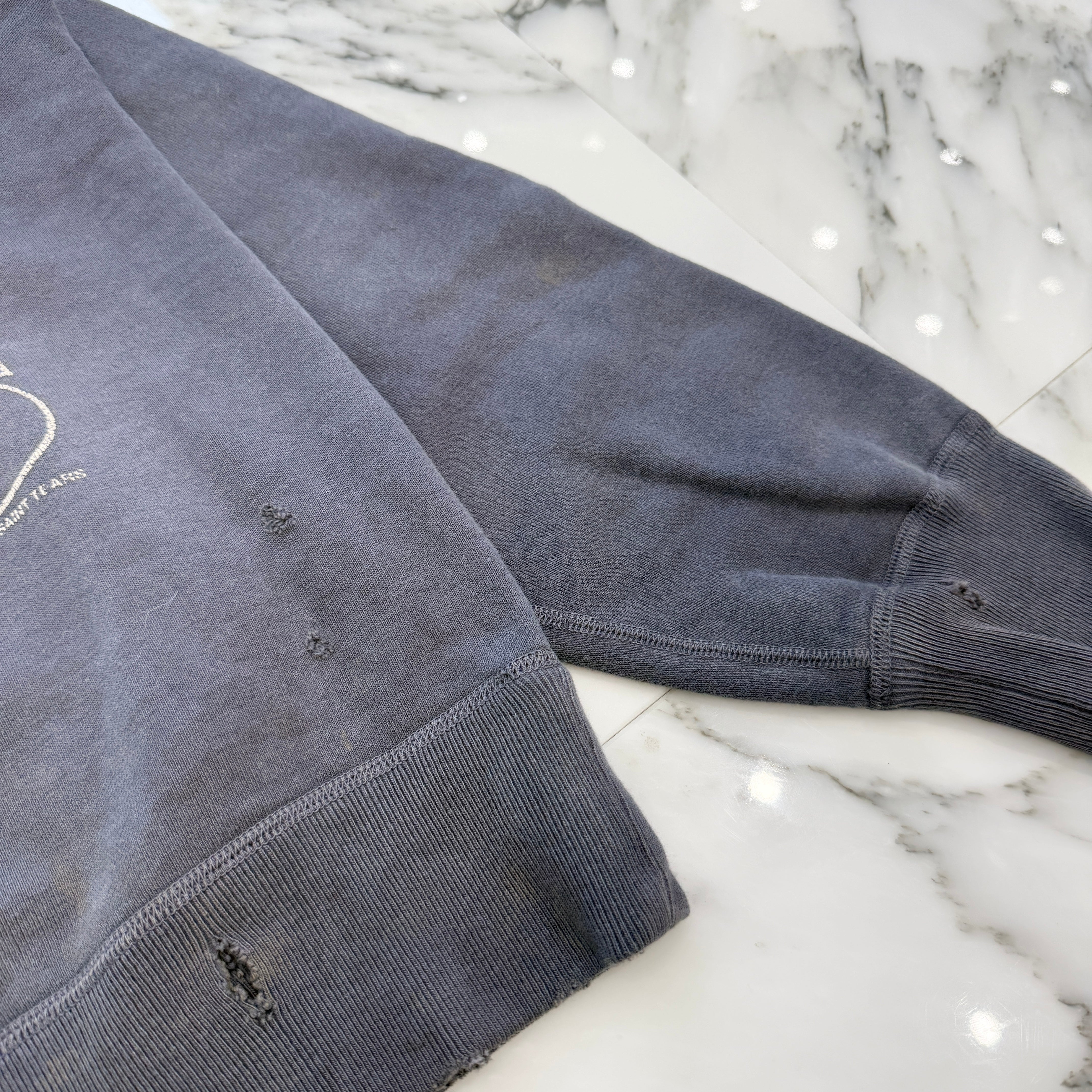 SAINT Mxxxxxx × DENIM TEARS 2021SS VINTAGE CREWNECK SWEAT SHIRT SM-S21-0000-048 Size L セントマイケル × デニムティアーズ ヴィンテージ クルーネック スウェットシャツ サイズL