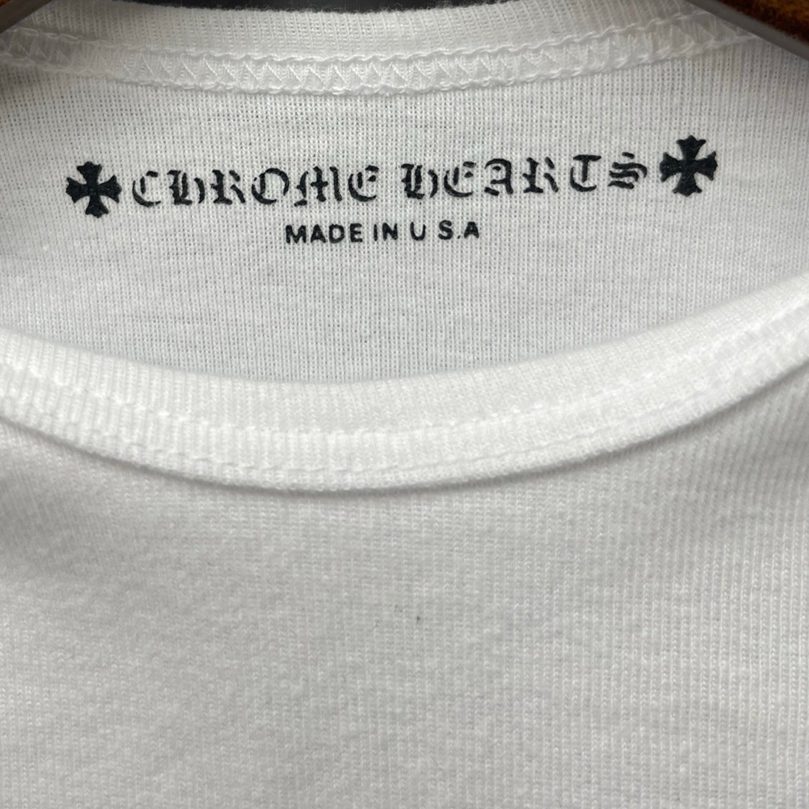 CHROME HEARTS Scroll Label Logo Baby Long Sleeve Tee Size 6MONNTHS（52/40）