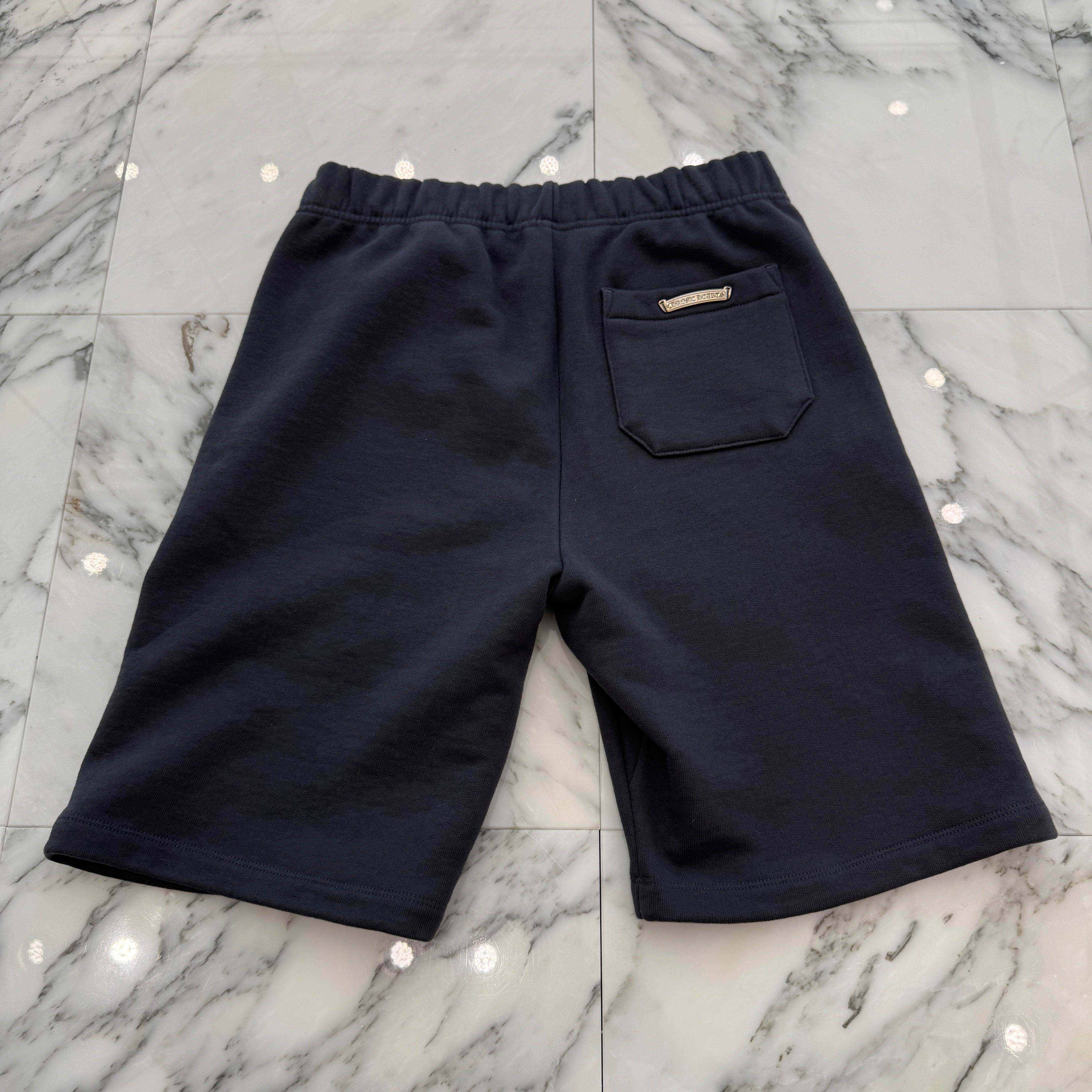 CHROME HEARTS GRP Y NOT 3 Cemetery Cross Patch Sweat Shorts Size S クロムハーツ GRP ワイノット 3 セメタリー クロスパッチ スウェットショーツ サイズS