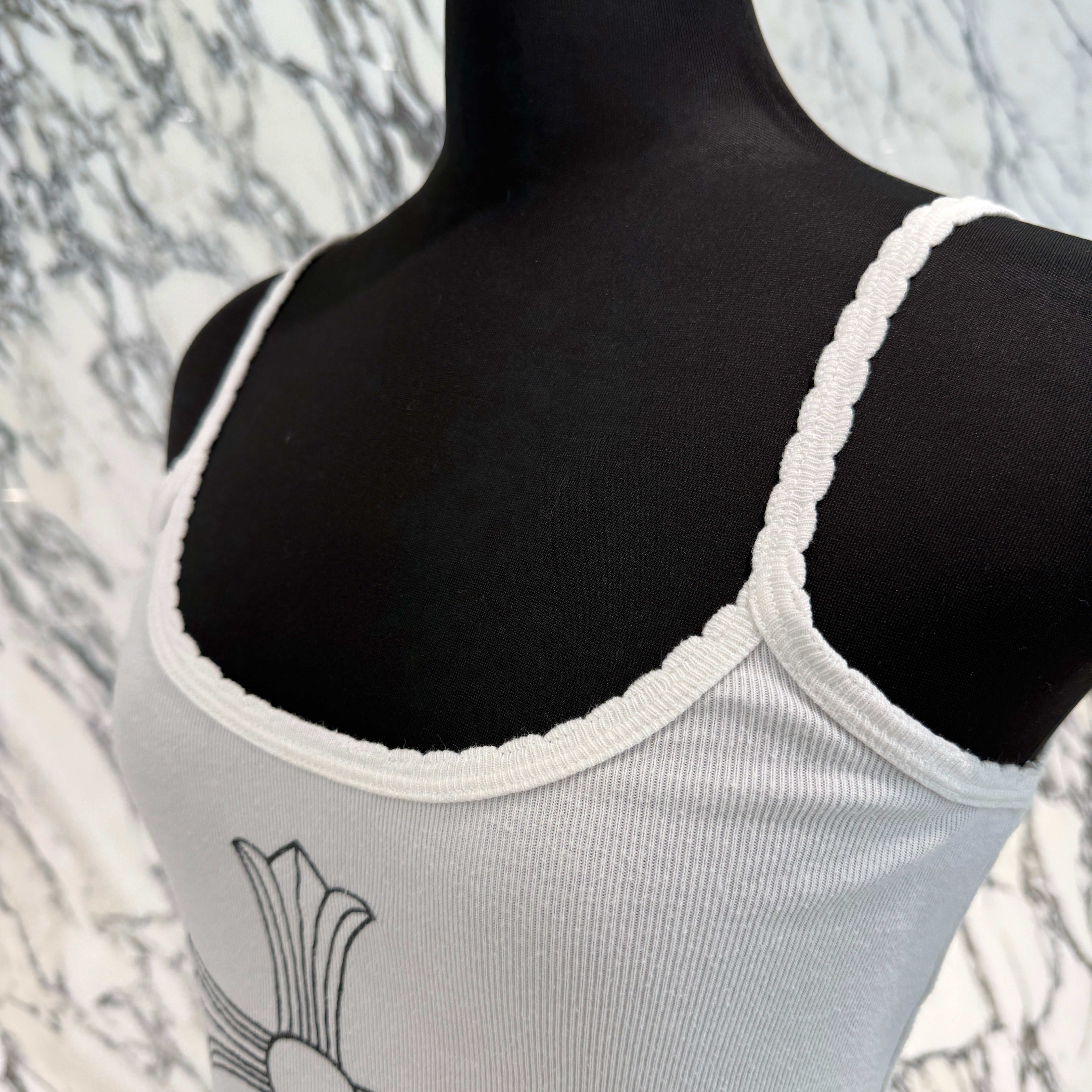 CHROME HEARTS CH Cross Print Short Camisole Top クロムハーツ CHクロス ショート キャミソールトップ