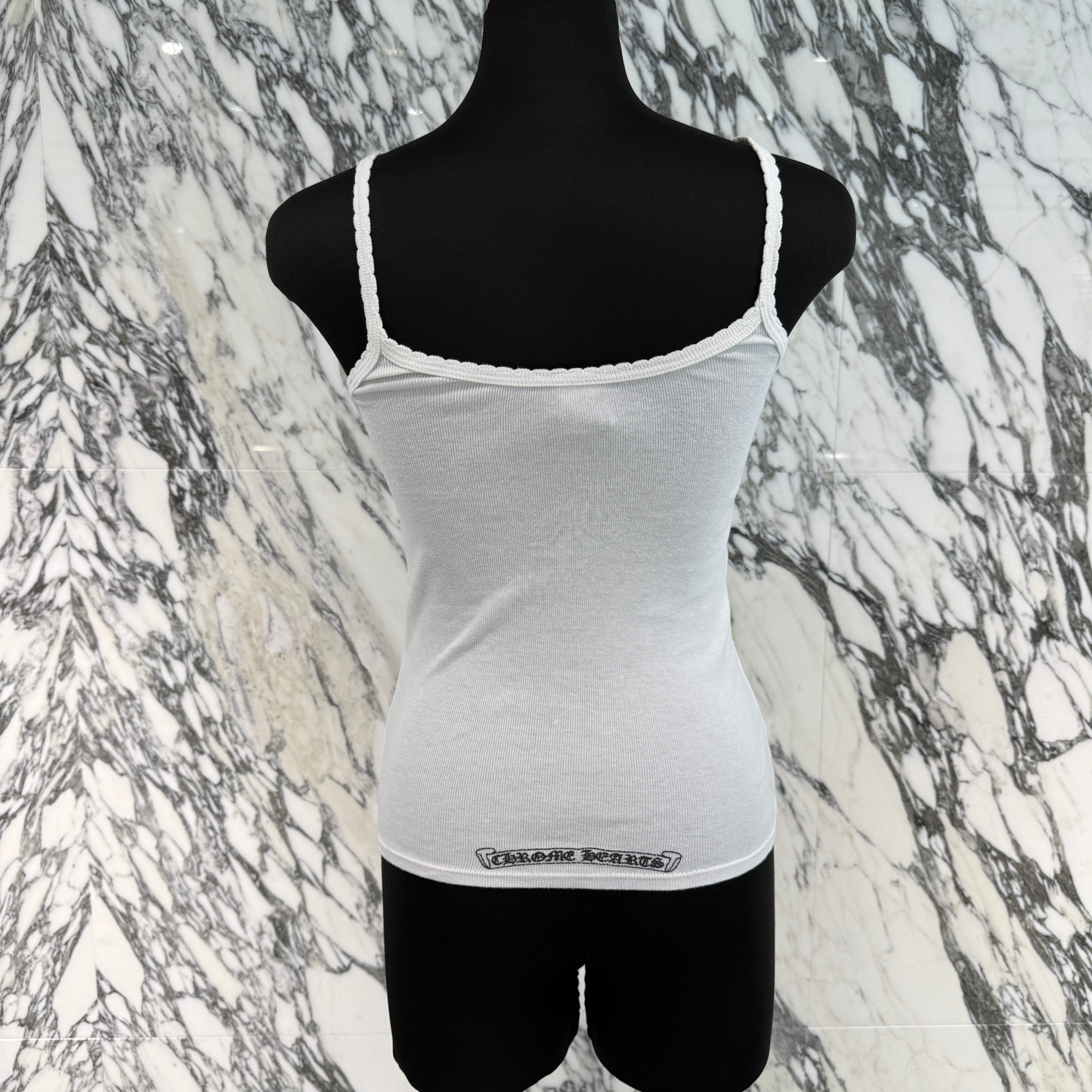 CHROME HEARTS CH Cross Print Short Camisole Top クロムハーツ CHクロス ショート キャミソールトップ