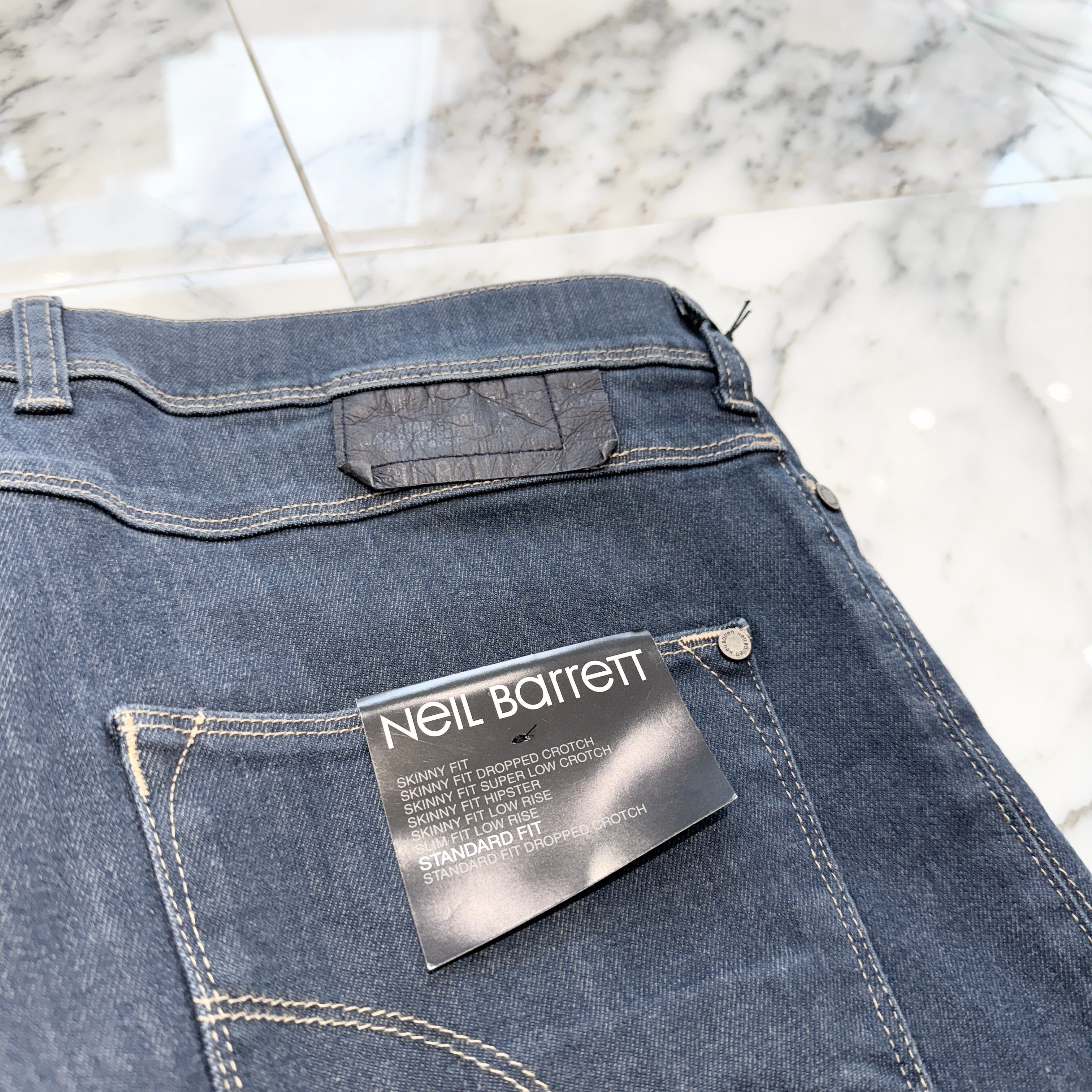 NEIL BARRETT Stretch Straight Denim BDE25D 8583 Size 34 ニールバレット ストレッチ ストレートデニム サイズ34