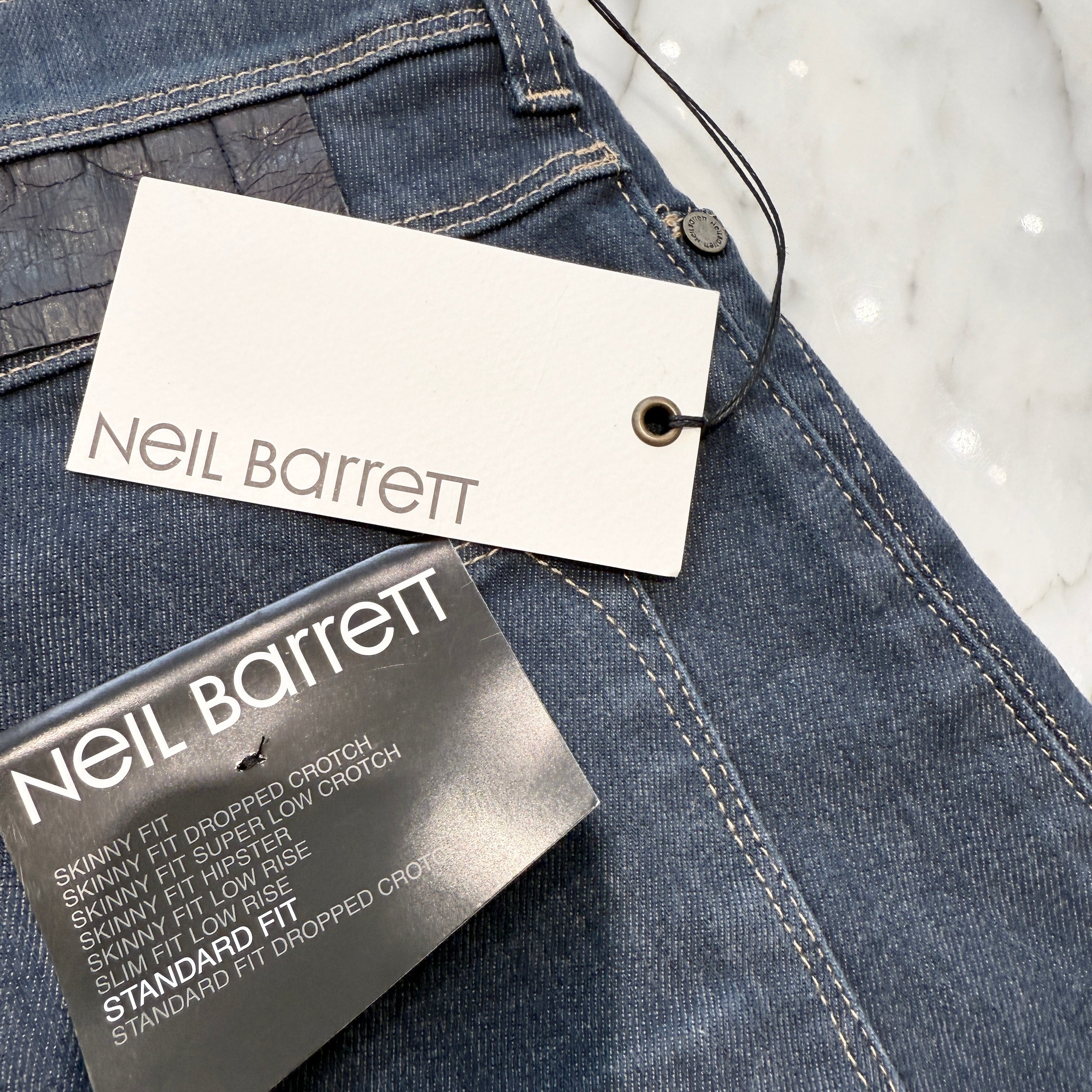 NEIL BARRETT Stretch Straight Denim BDE25D 8583 Size 34 ニールバレット ストレッチ ストレートデニム サイズ34