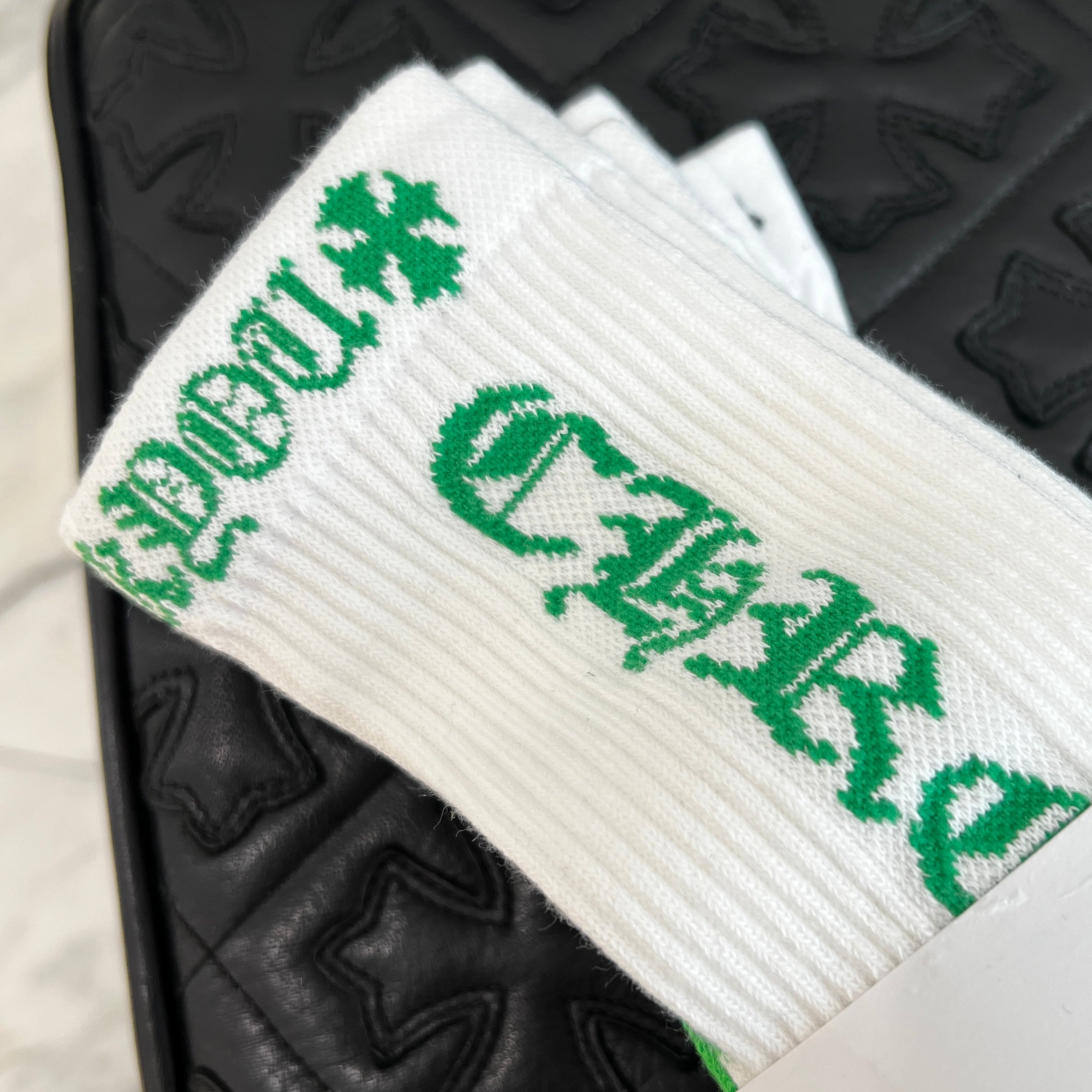 CHROME HEARTS Vine Dagger Embroidery Fuck You Socks ×3 Size S (23-25cm) クロムハーツ ヴァインダガー刺繍 ファックユーロゴ ソックス ×3 サイズ S (23-25cm)