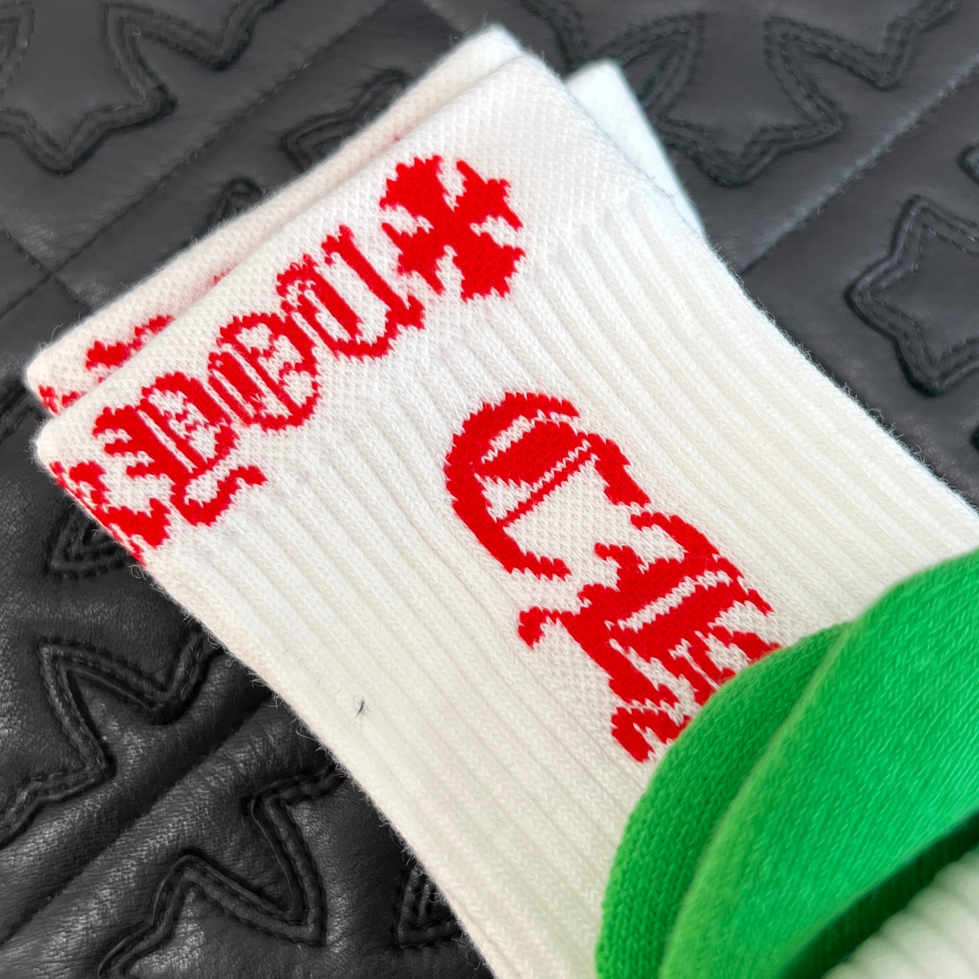 CHROME HEARTS Vine Dagger Embroidery Fuck You Socks ×3 Size S (23-25cm) クロムハーツ ヴァインダガー刺繍 ファックユーロゴ ソックス ×3 サイズ S (23-25cm)