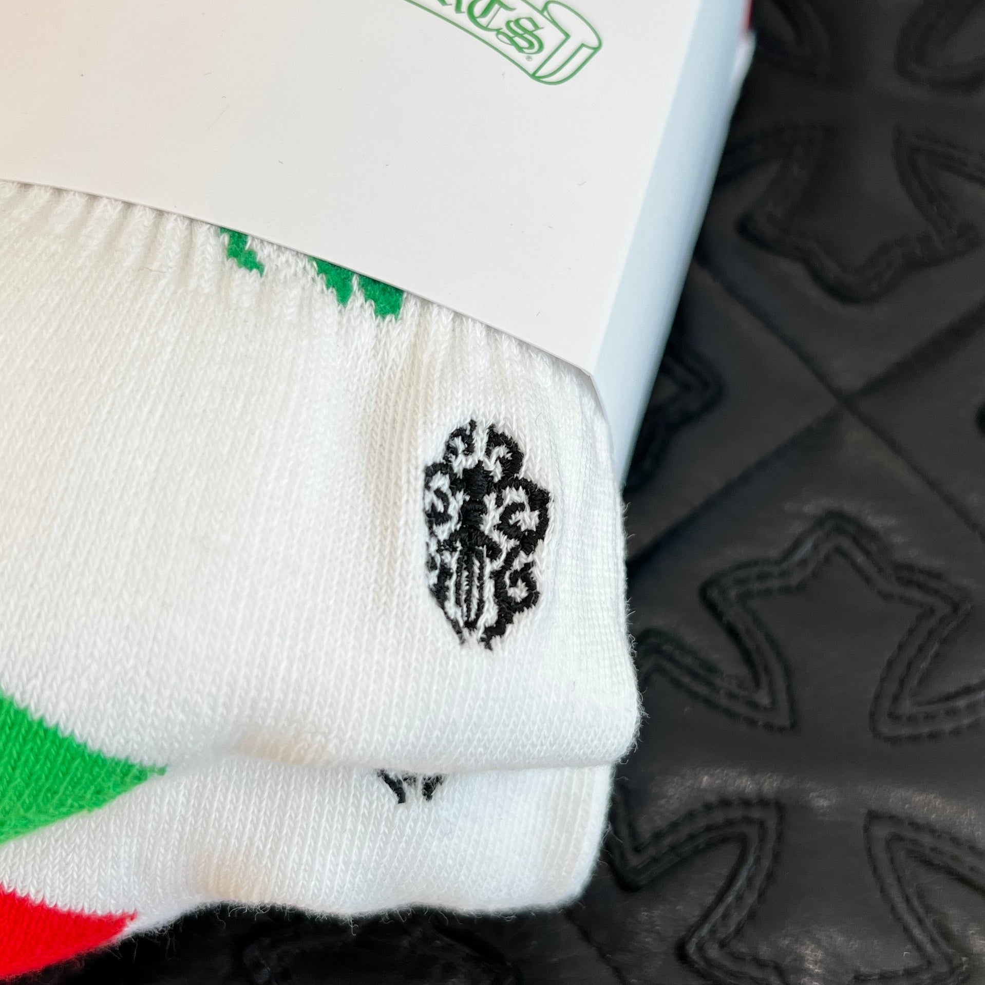 CHROME HEARTS Vine Dagger Embroidery Fuck You Socks ×3 Size S (23-25cm) クロムハーツ ヴァインダガー刺繍 ファックユーロゴ ソックス ×3 サイズ S (23-25cm)