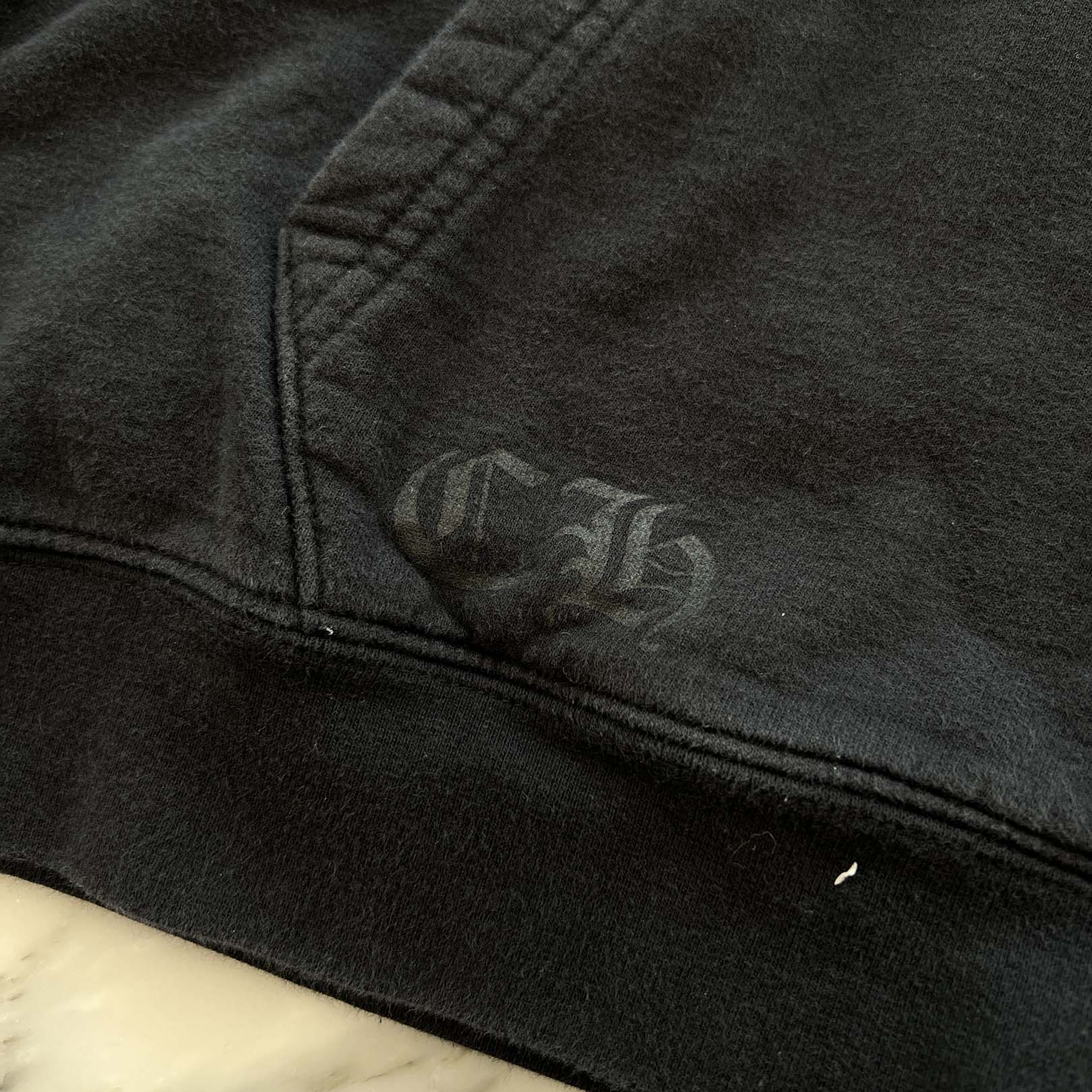 CHROME HEARTS Floral Cross Horseshoe Hooded FUCK YOU Zip Up Hoodie Size XL クロムハーツ フローラルクロス ホースシュー フーデッド ファックユー ジップアップフーディ サイズXL