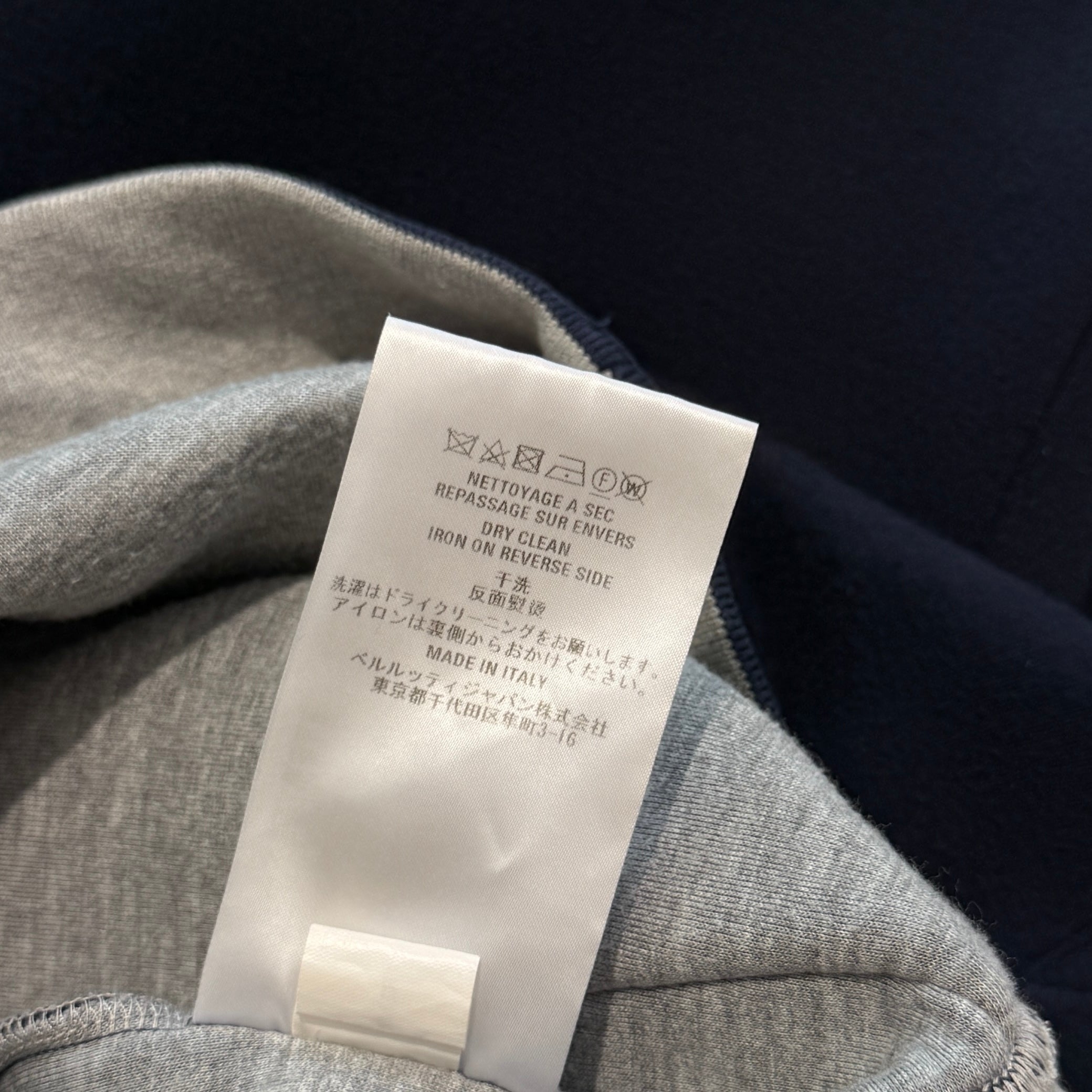 Berluti Calligraphy Embroidered Zip Up Hoodie R23JZL27JAFD Size M ベルルッティ カリグラフィー刺繍 ジップアップフーディ サイズM