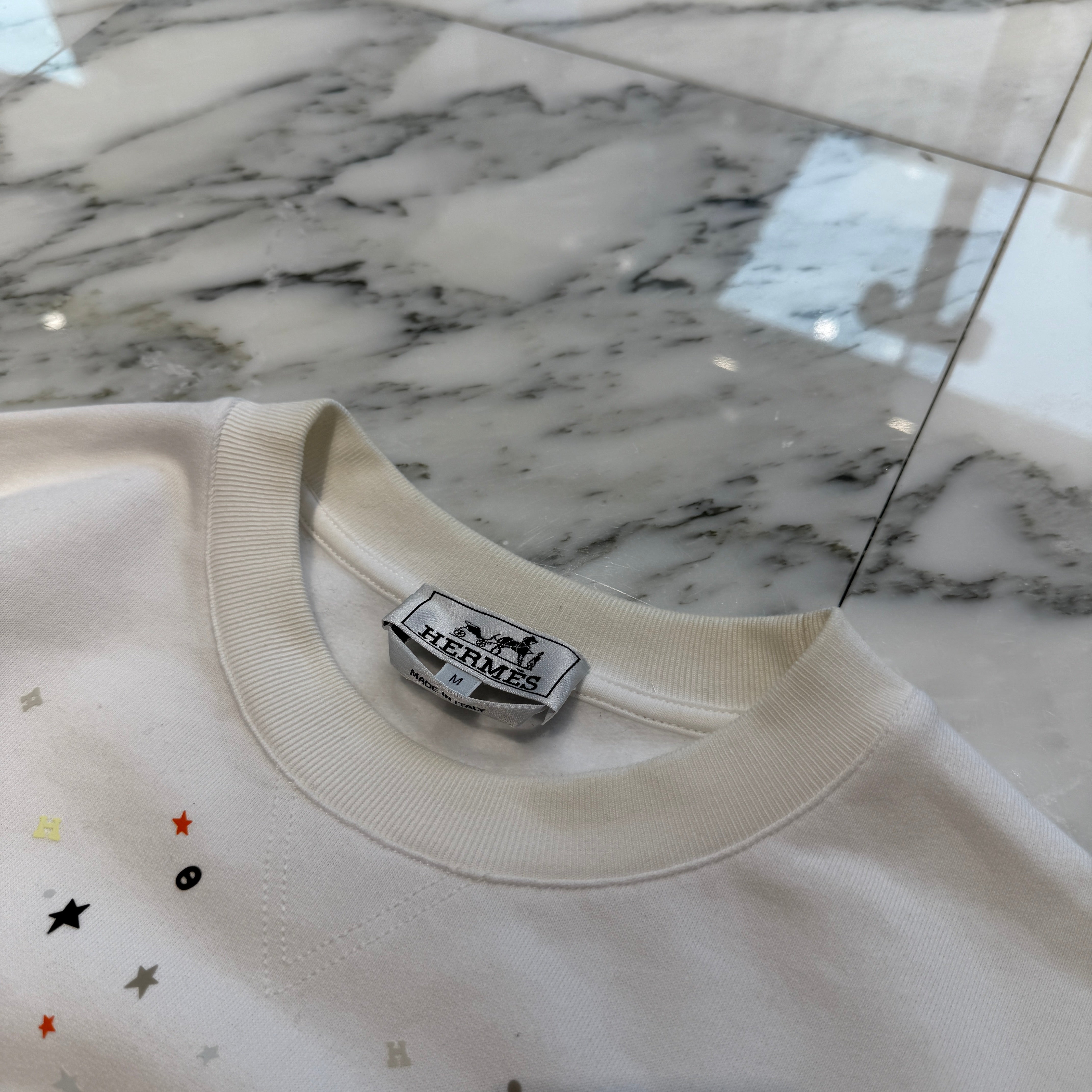 HERMES "Boite Surprise" Crewneck Sweat Shirt Size M エルメス ブワット・シュルプリズ” クルーネック スウェットシャツ サイズM