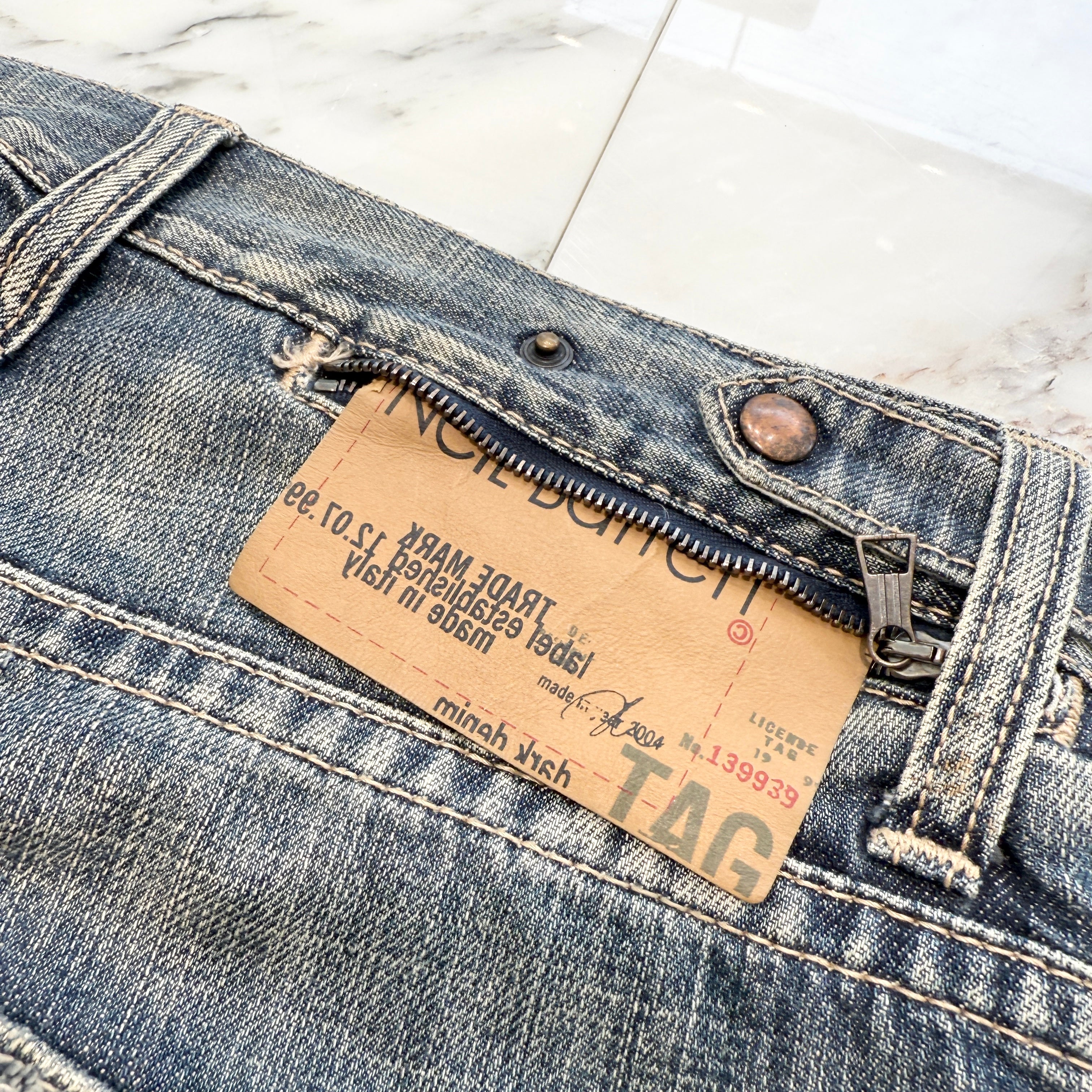 NEIL BARRETT 2004AW Vintage Denim Pants 139939 Size 33 ニールバレット ヴィンテージ デニムパンツ サイズ33