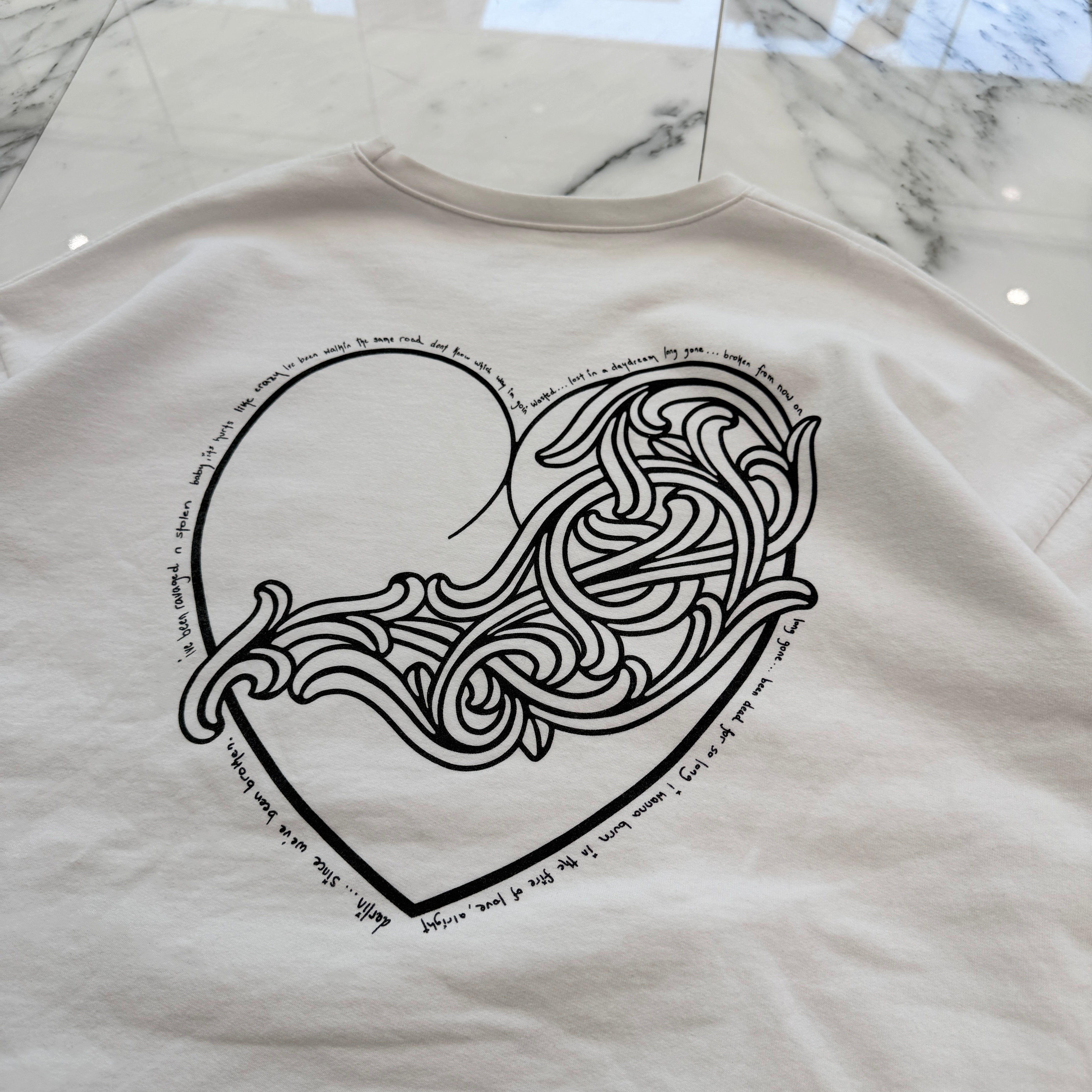 CHROME HEARTS × DEADLLY DOLL Viny Heart Crew Neck Sweat Shirt Size XL クロムハーツ × デッドリードール ヴィニーハート クルーネックスウェットシャツ サイズXL