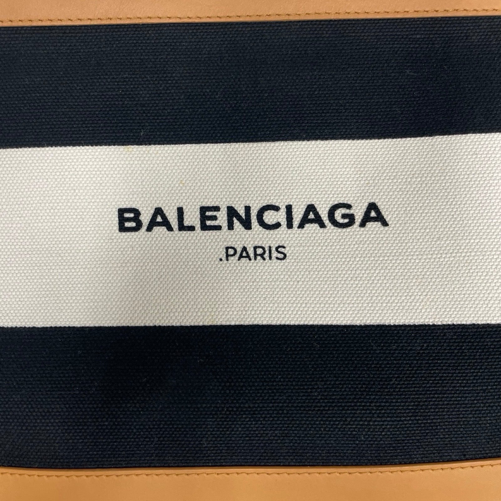 BALENCIAGA Navy Clip Clutch Bag