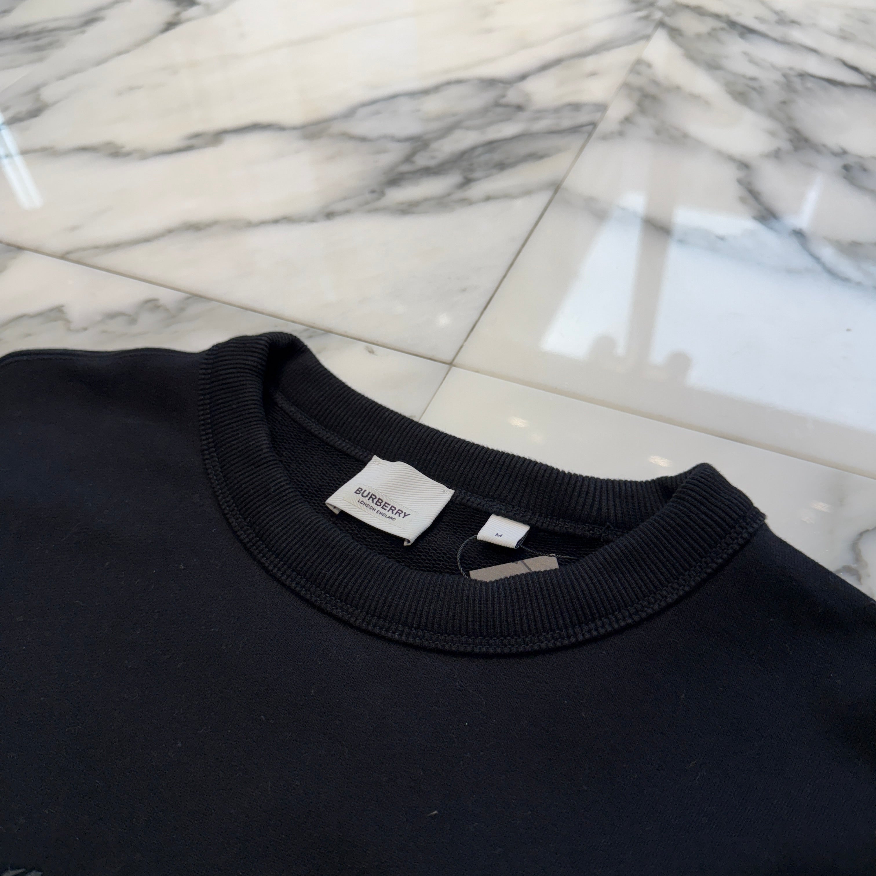 BURBERRY 2022AW Oakleaf Crest Embroidery Sweat Shirt 8060920 Size XS バーバリー オークリーフ クレスト刺繍 スウェットシャツ サイズXS